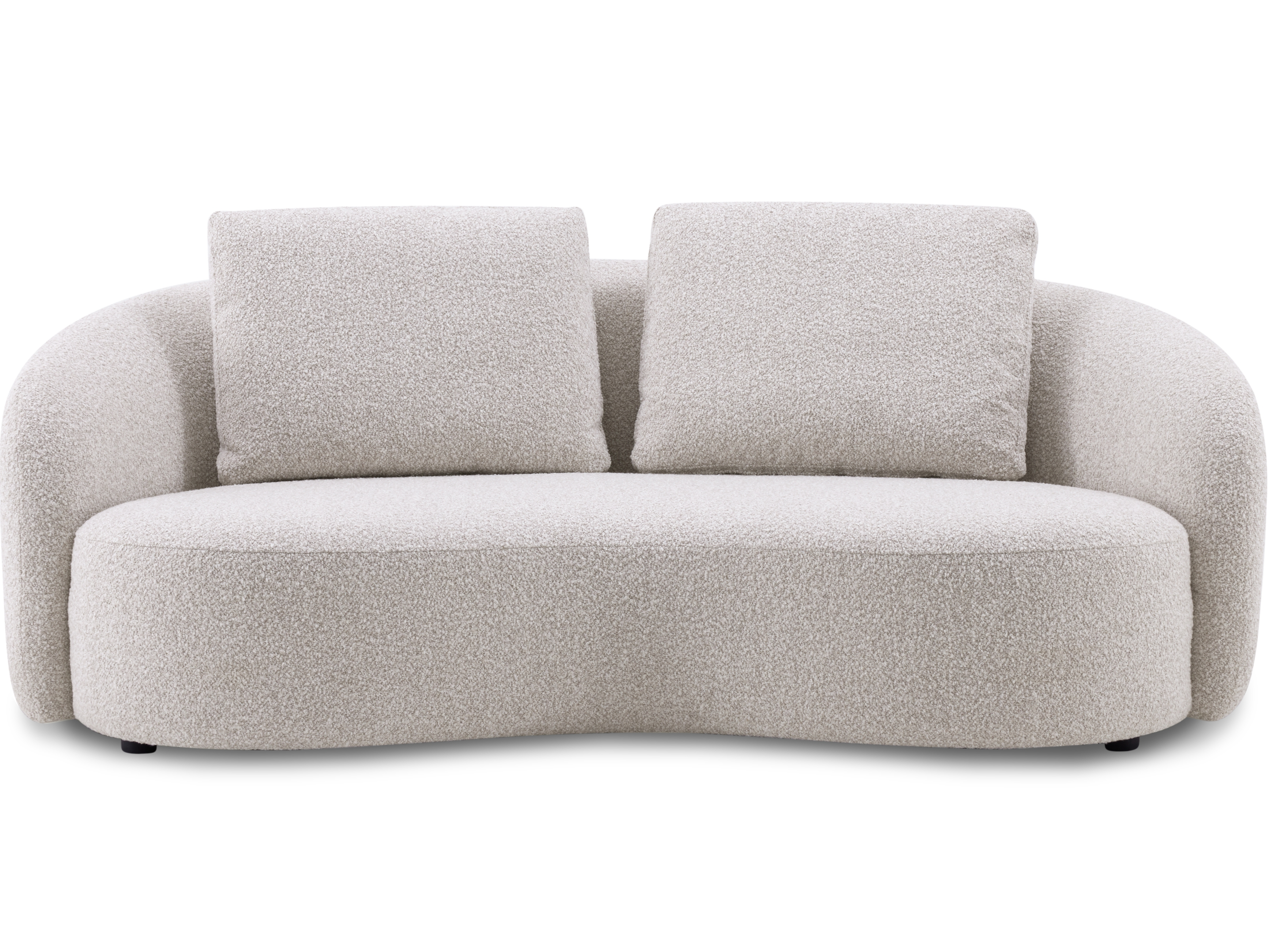 Arc Fabric Three Seater Sofa Moonbeam 1