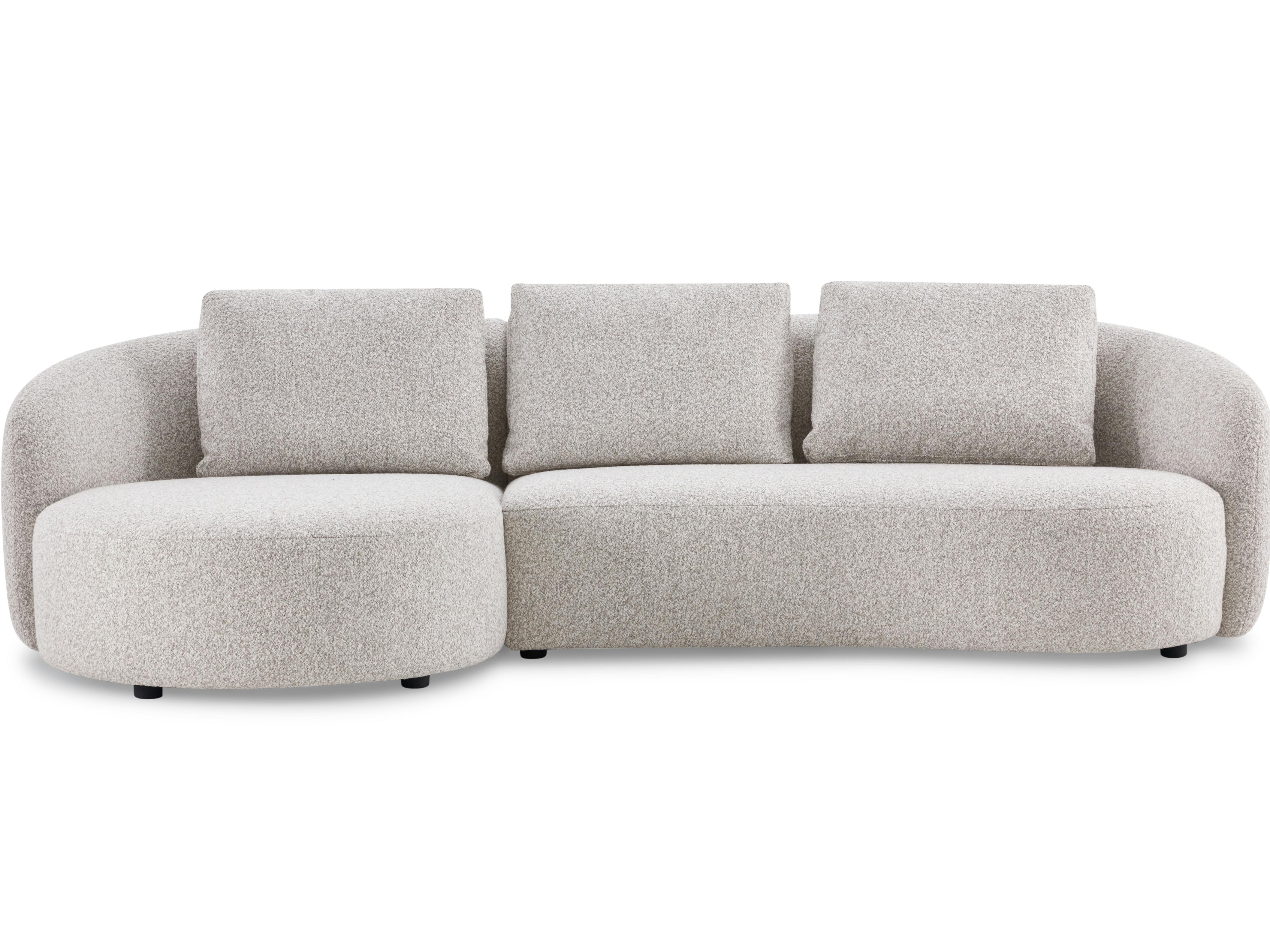 Arc Fabric Chaise Lounge Moonbeam