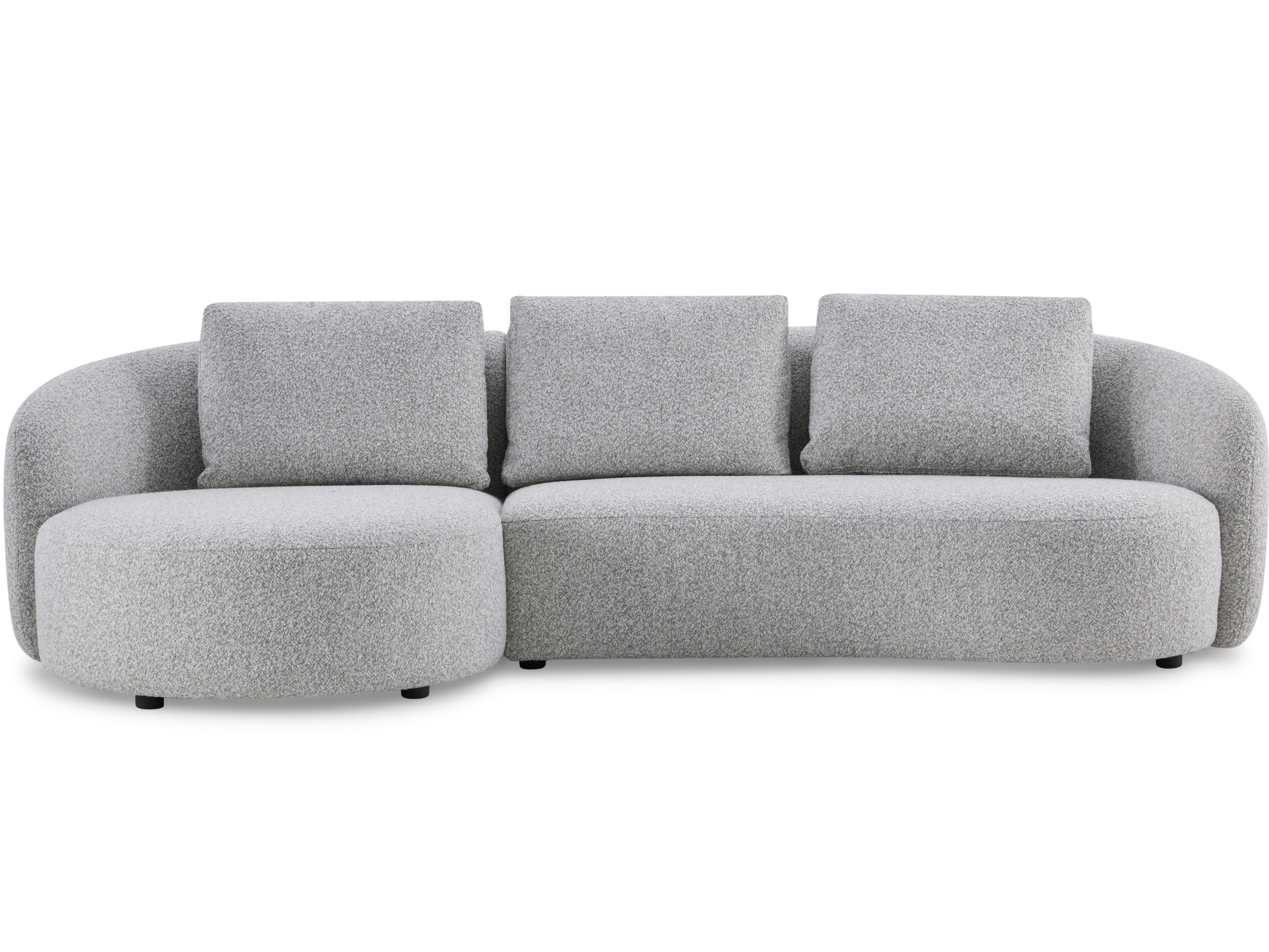 Arc Fabric Chaise Lounge Dove
