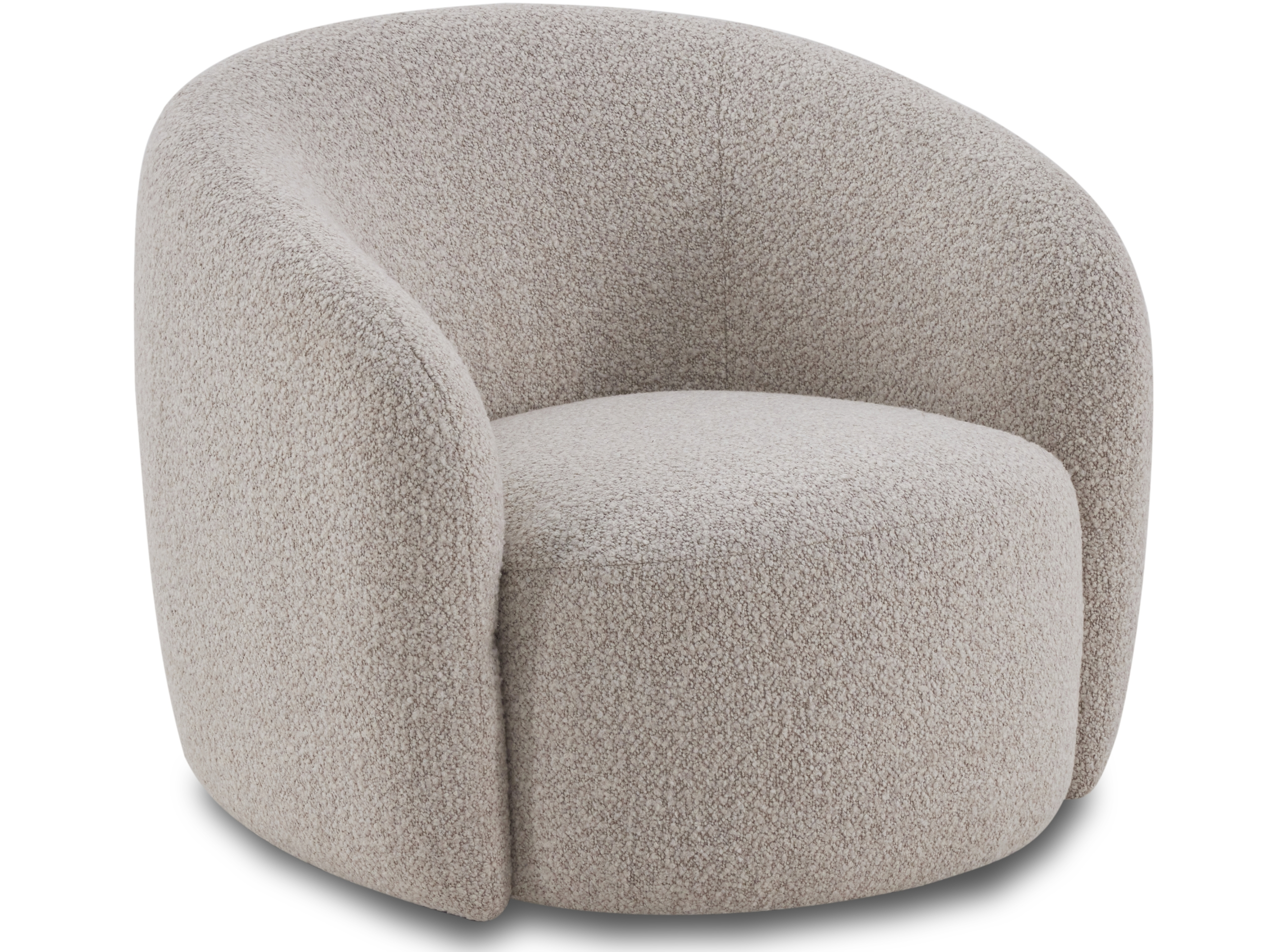 Arc Fabric Swivel Chair Moonbeam 4