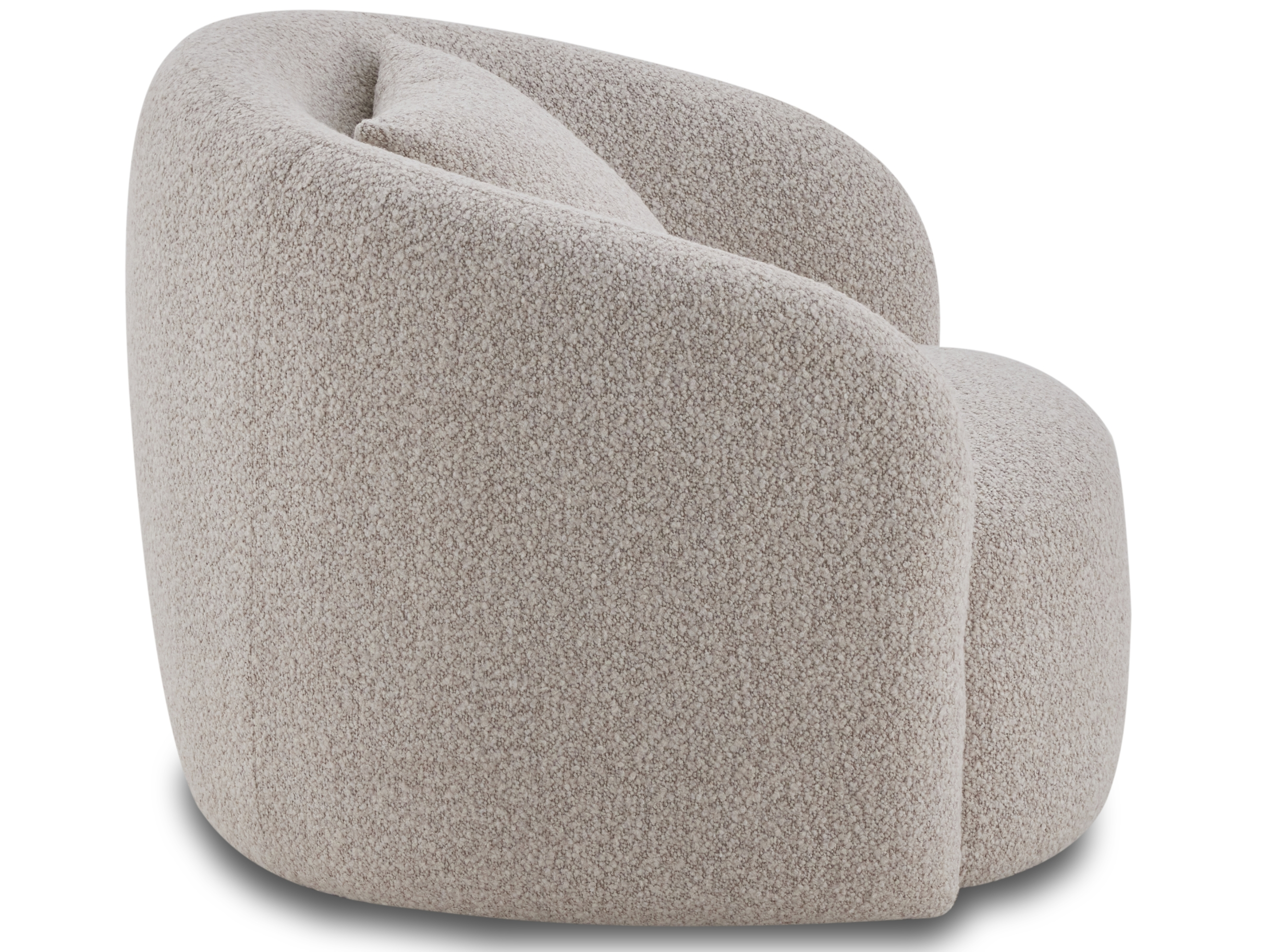 Arc Fabric Swivel Chair Moonbeam 5