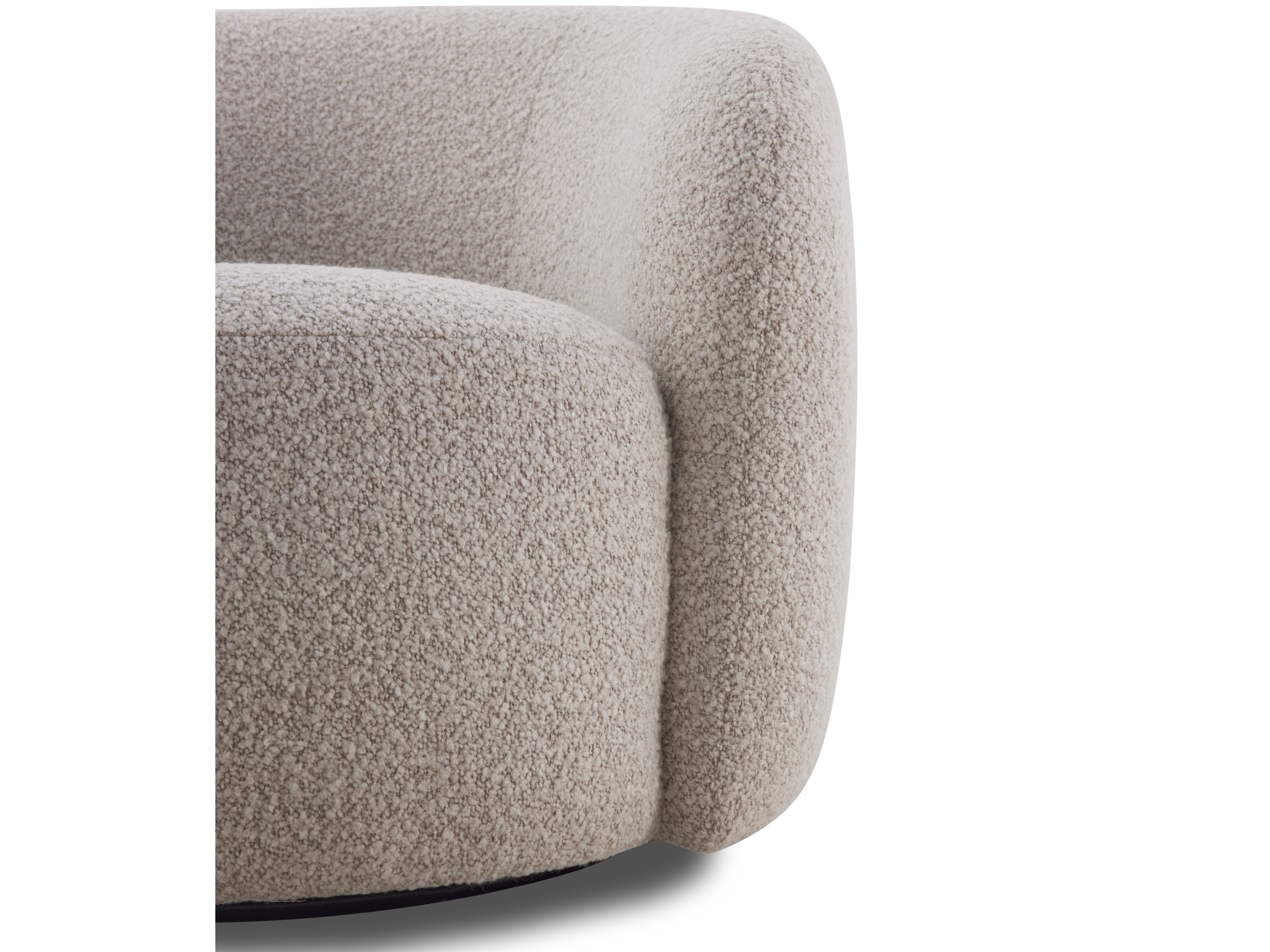 Arc Fabric Swivel Chair Moonbeam 8