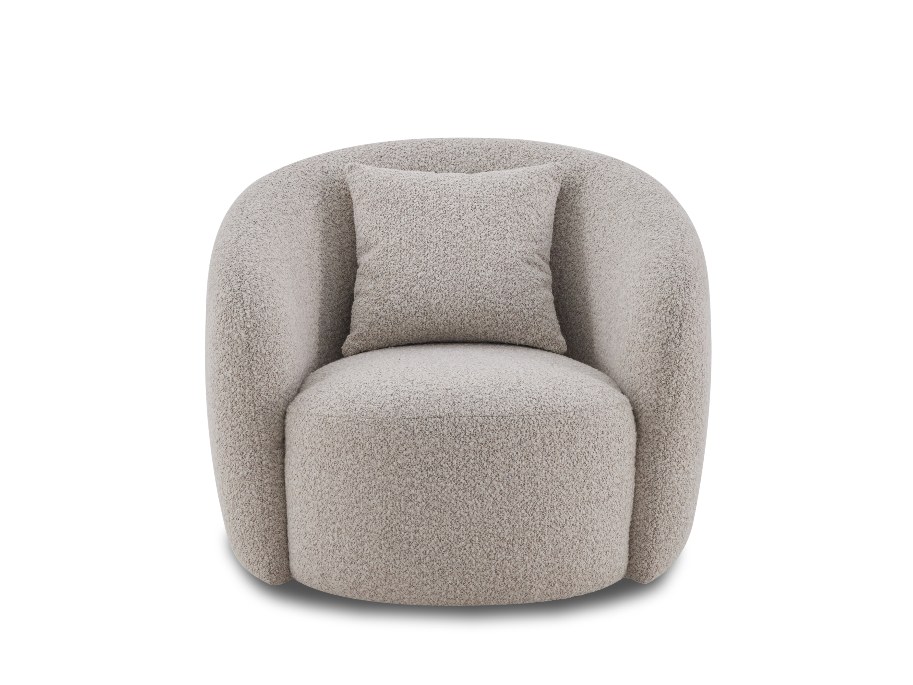 Arc Fabric Swivel Chair Moonbeam 1