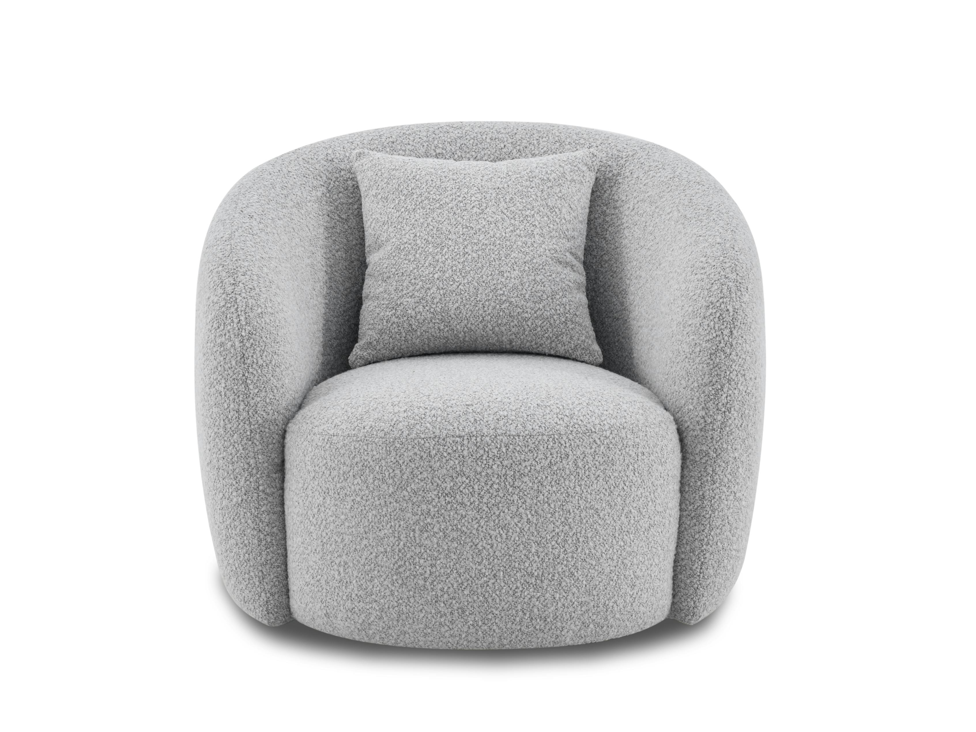 Arc Fabric Swivel Chair Dove