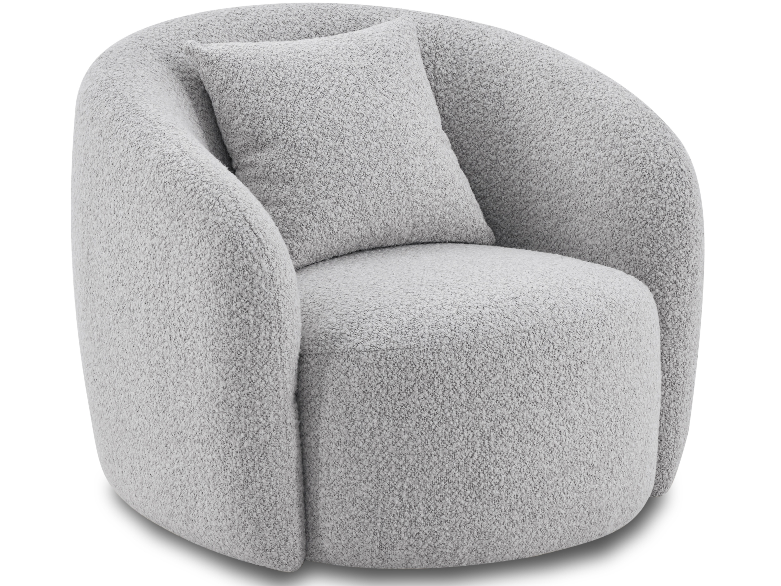 Arc Fabric Swivel Chair Dove 3
