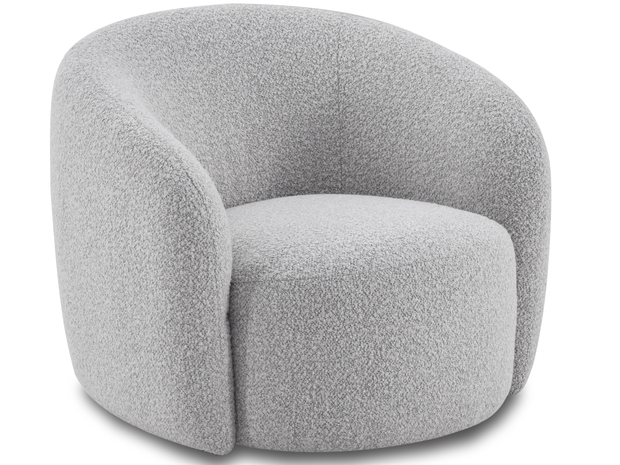Arc Fabric Swivel Chair Dove 4