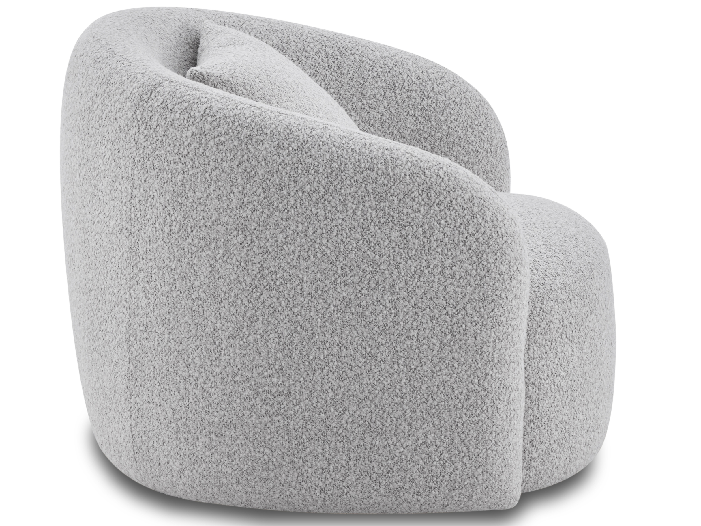 Arc Fabric Swivel Chair Dove 5