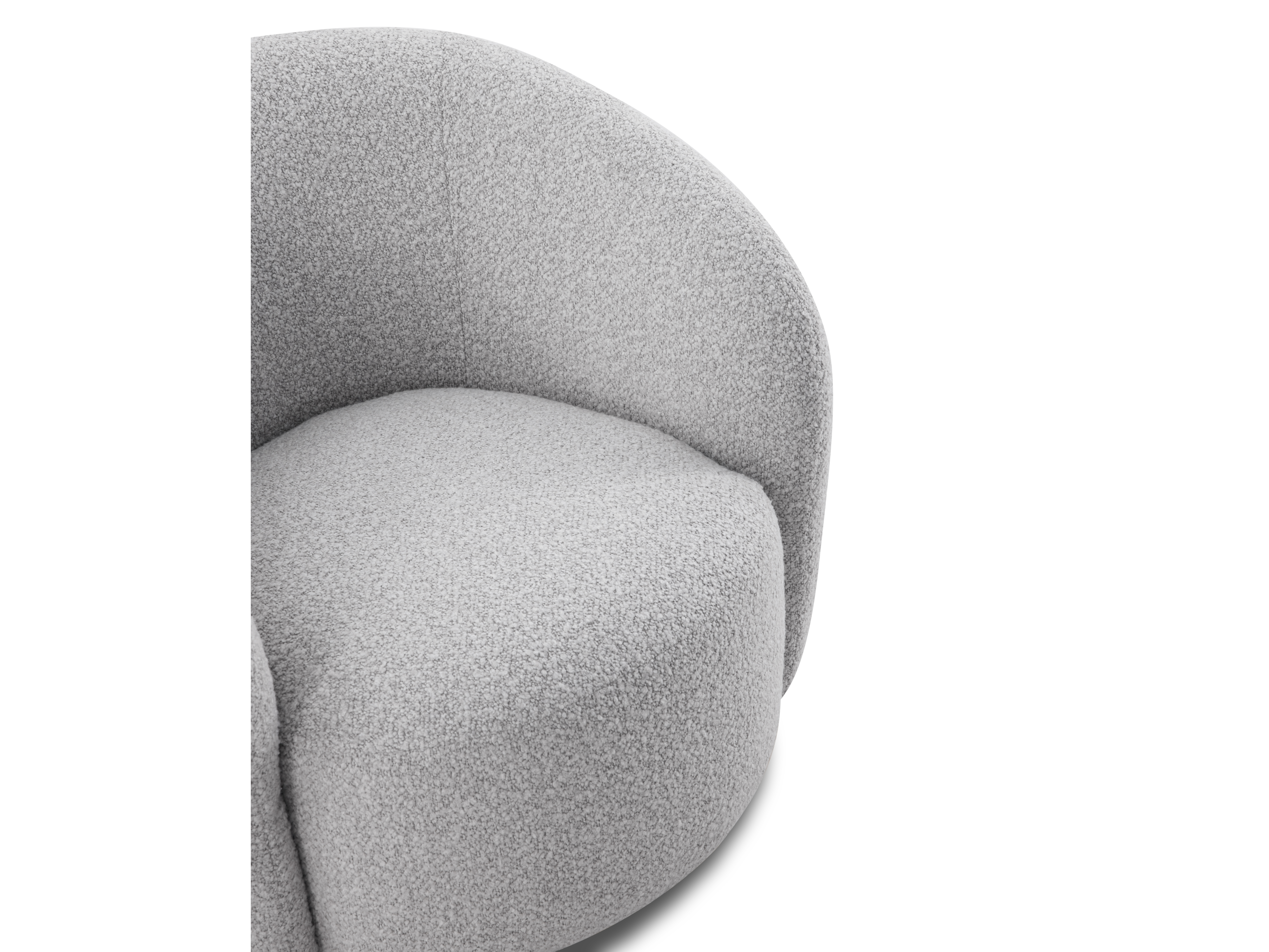 Arc Fabric Swivel Chair Dove 9