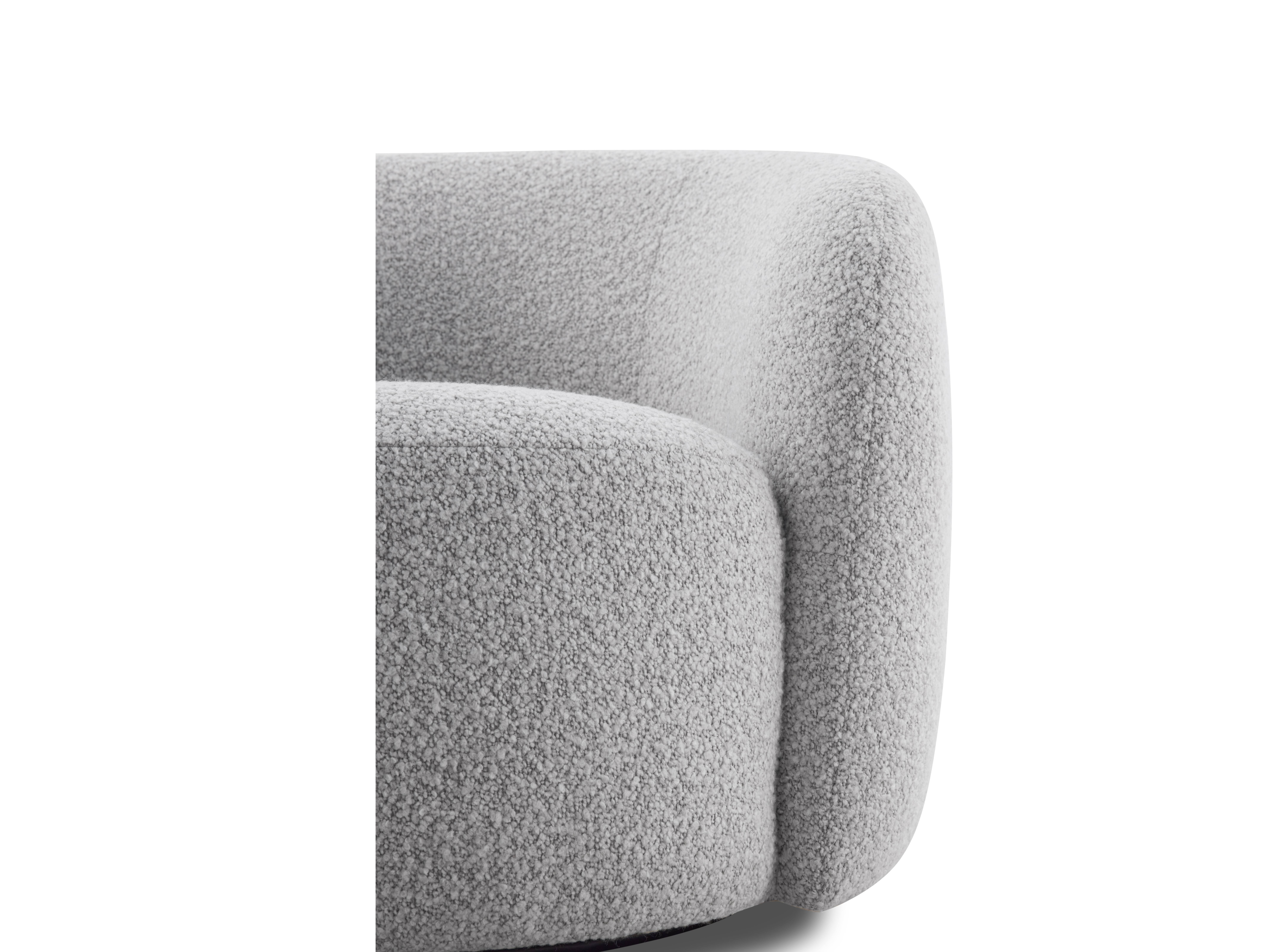 Arc Fabric Swivel Chair Dove 8