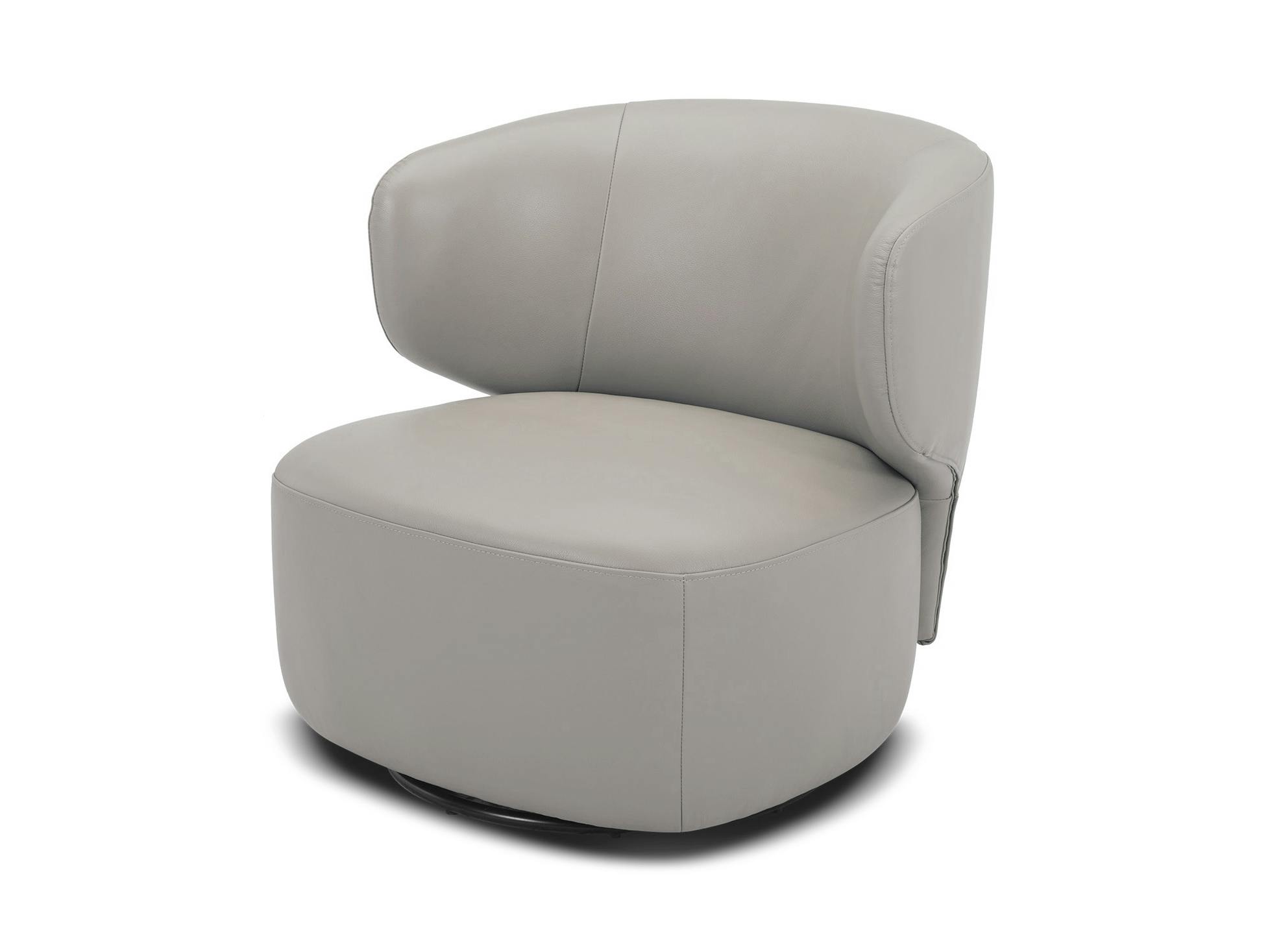 Chloe Leather Swivel Chair