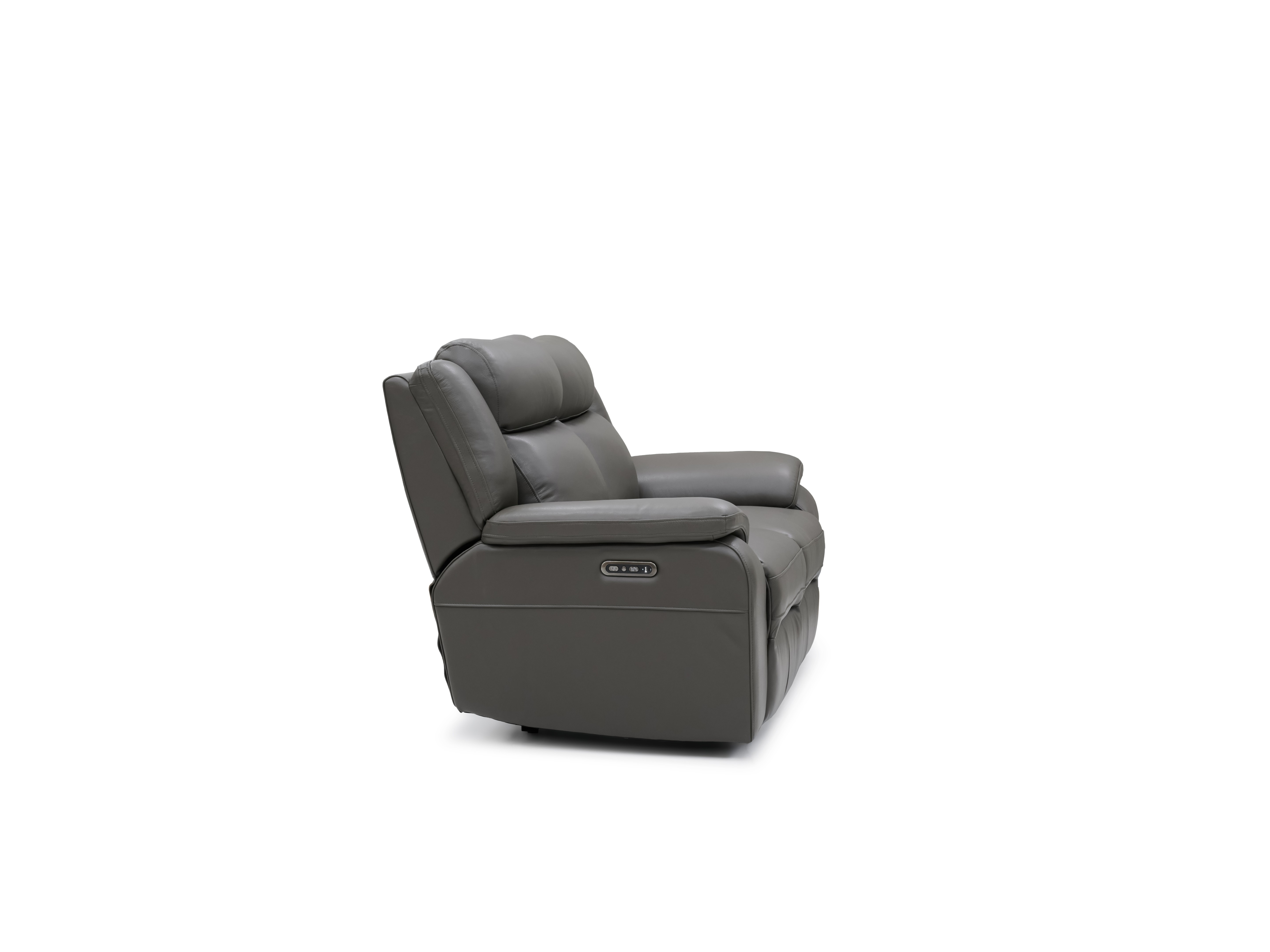Carrick Leather Two Seater Sofa Power Recliner, Power Headrest 6