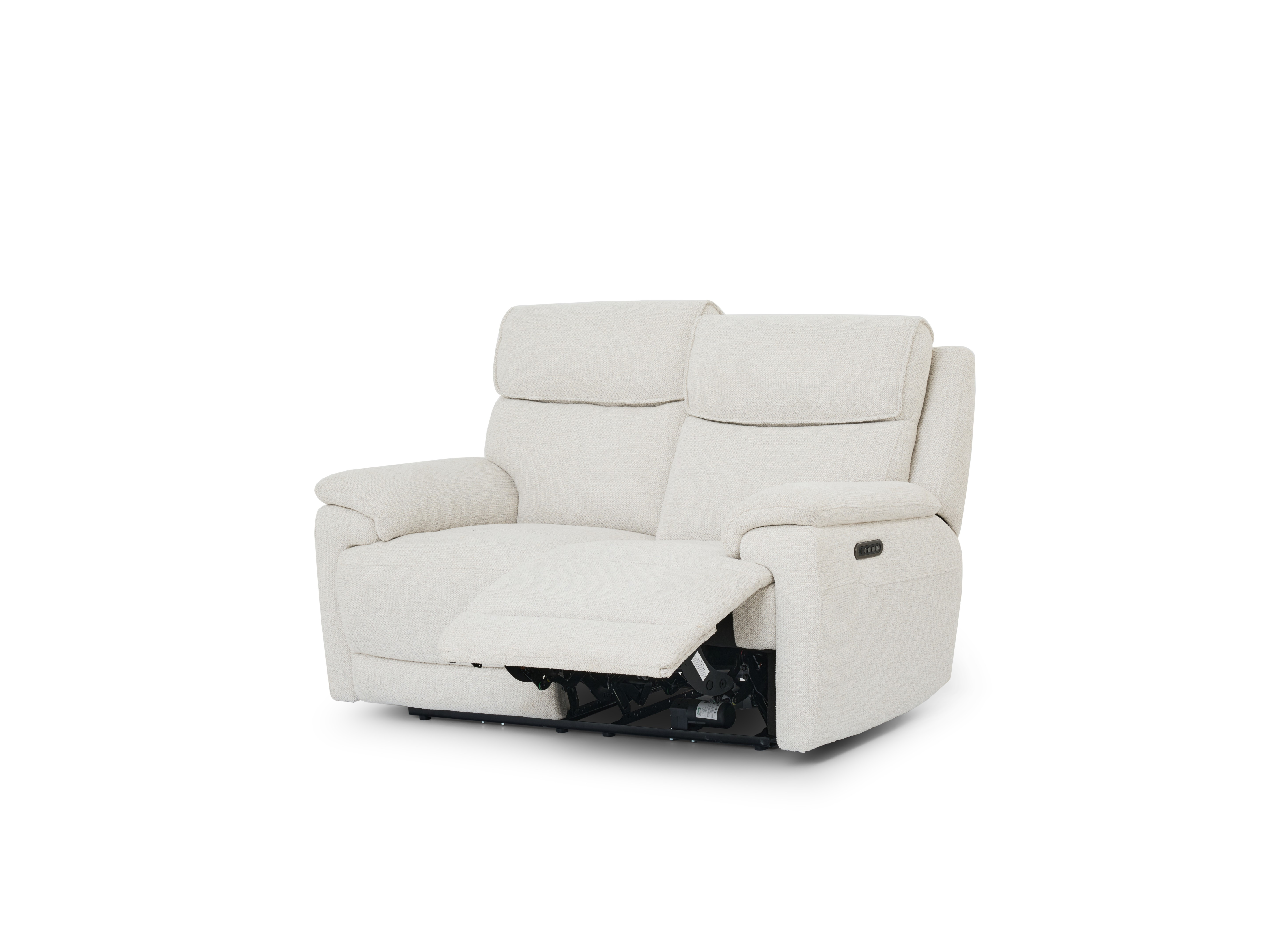Abbotsford Fabric Two Seater Sofa Power Recliner, Power Headrest 2
