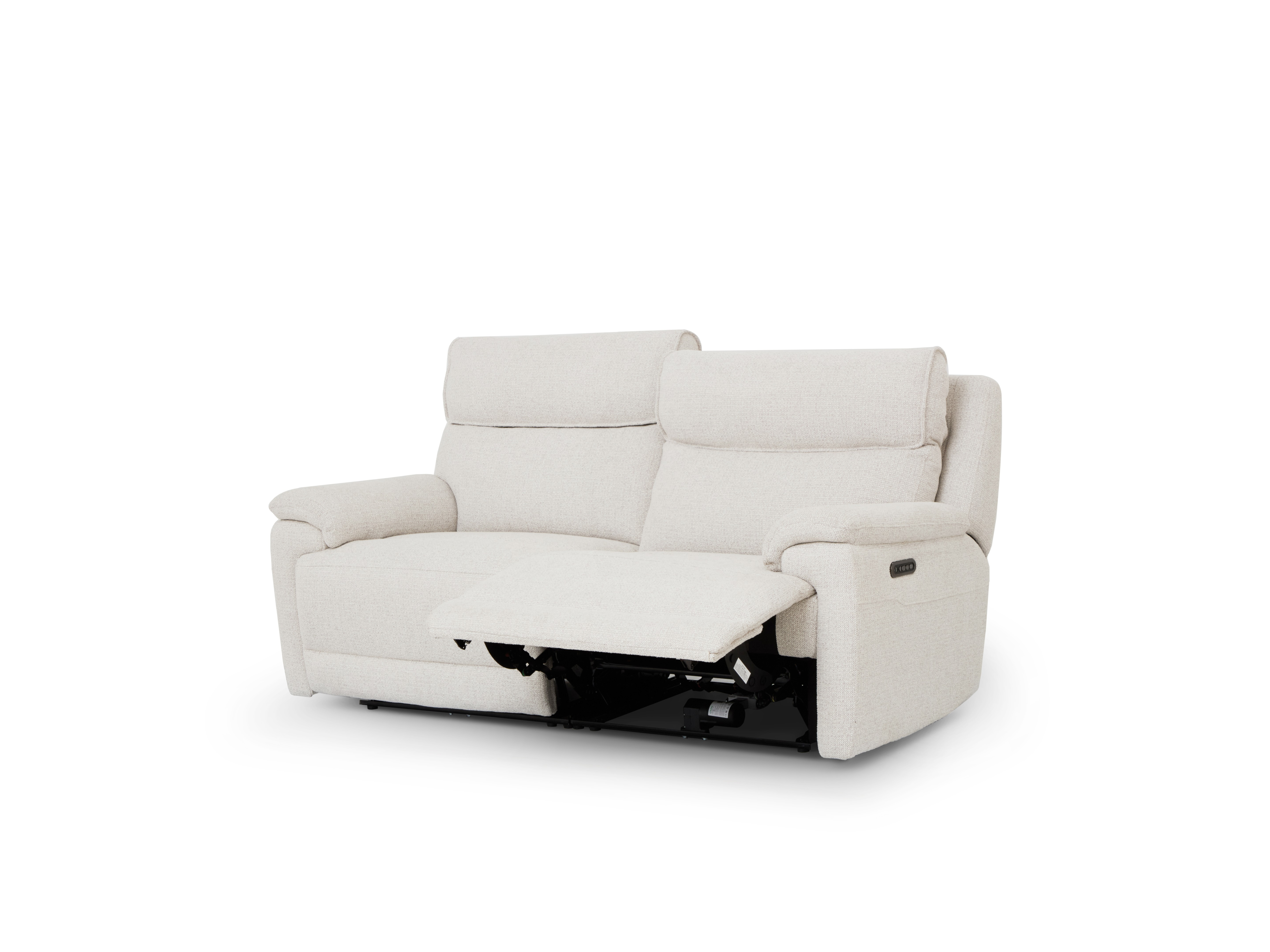 Abbotsford Fabric 2.5 Seater Sofa Power Recliner, Power Headrest, Power Lumbar 5