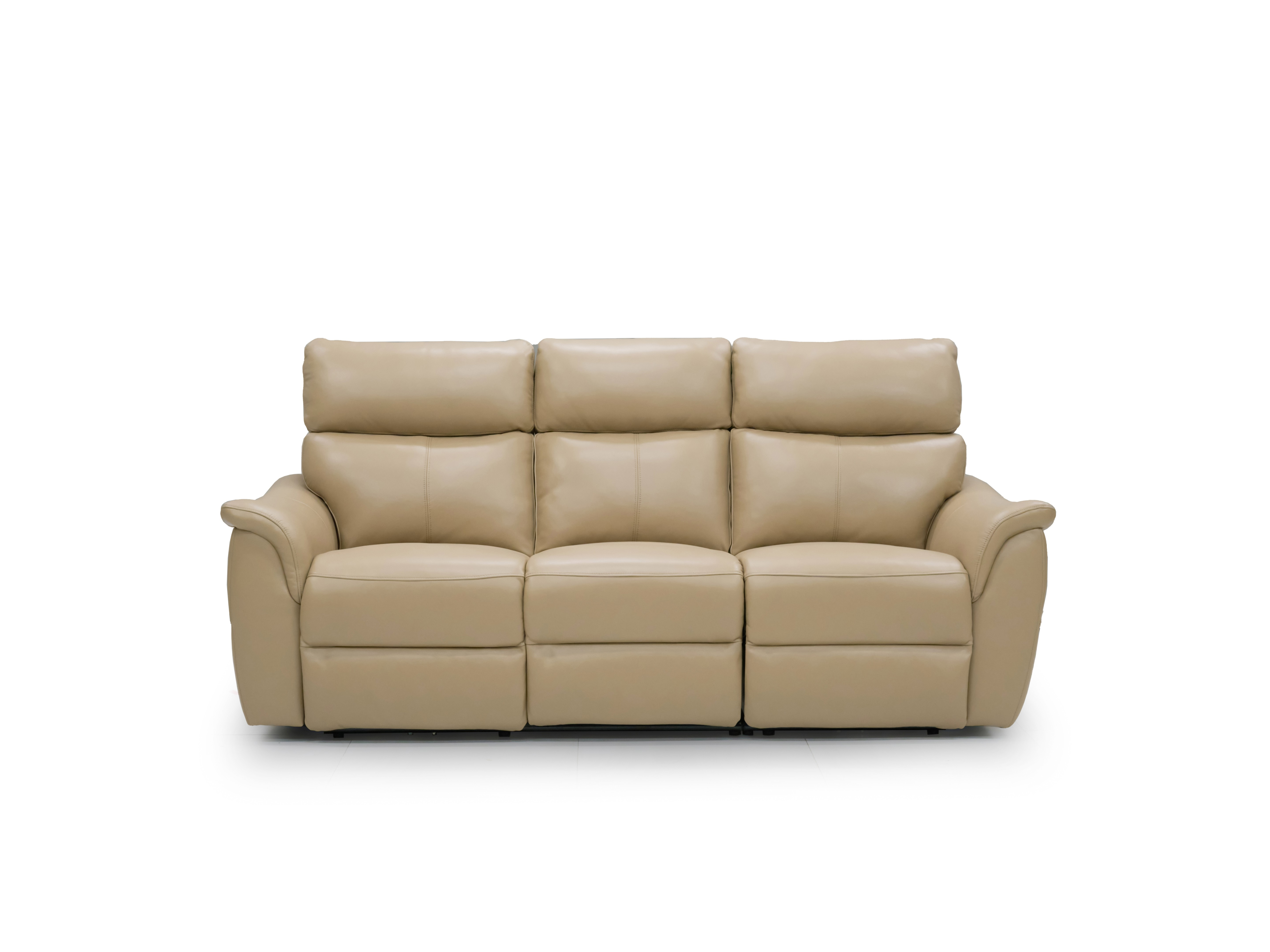 Edmond Leather Three Seater Sofa Power Recliner 2