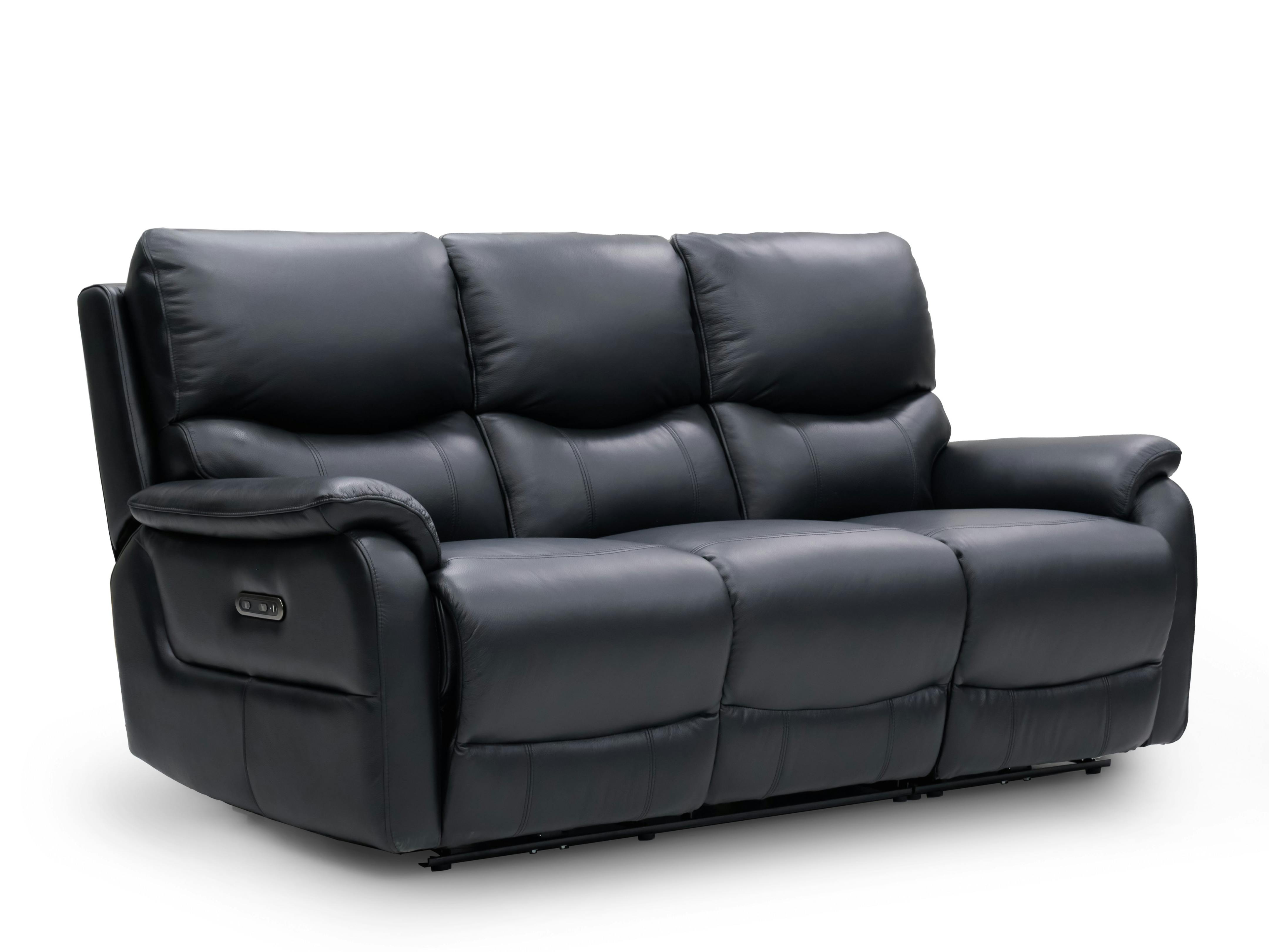 Kelsea Leather Three Seater Sofa Power Recliner