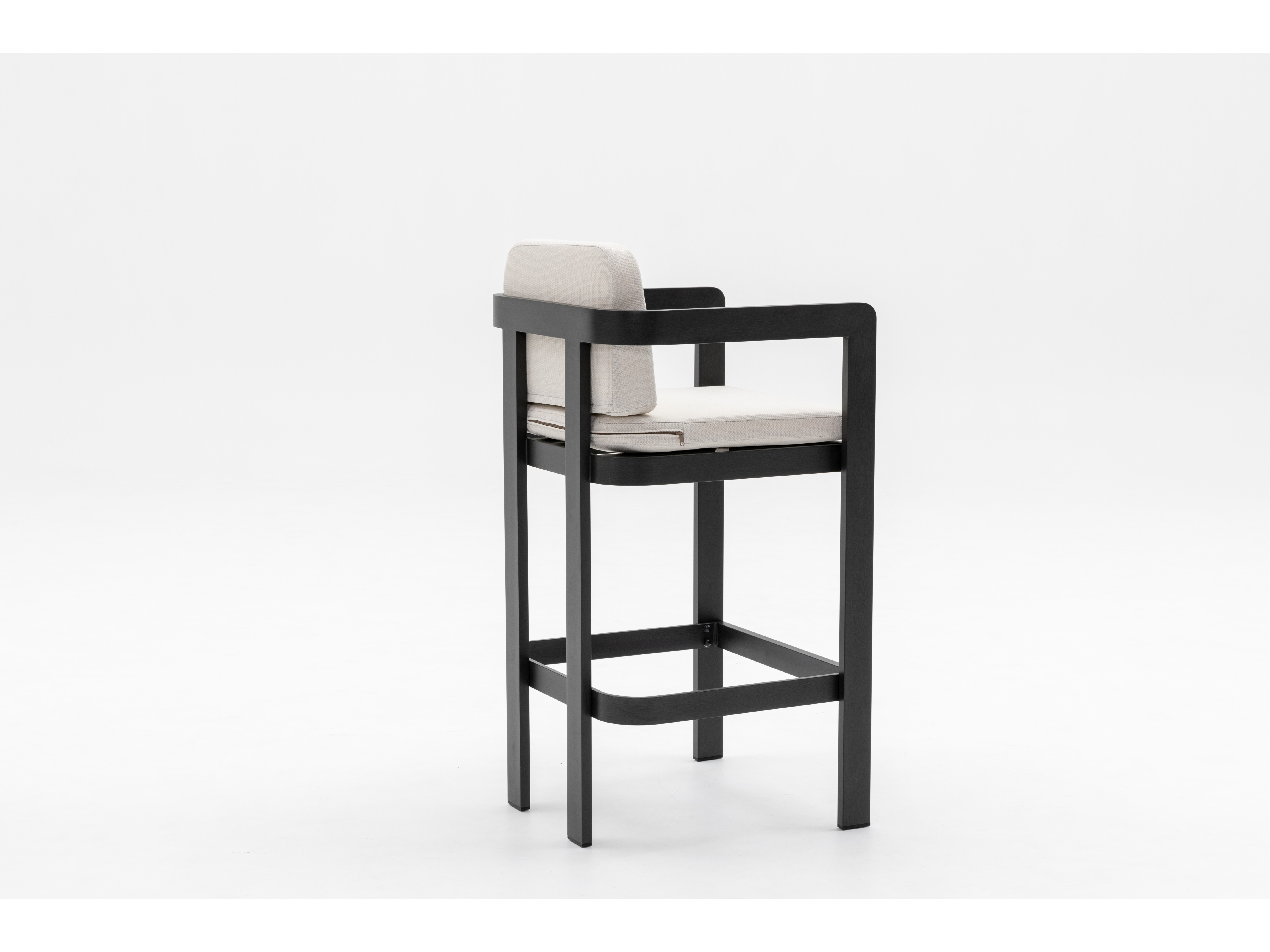 Balmain Ebony Outdoor Bar Chair Set Of Two 3