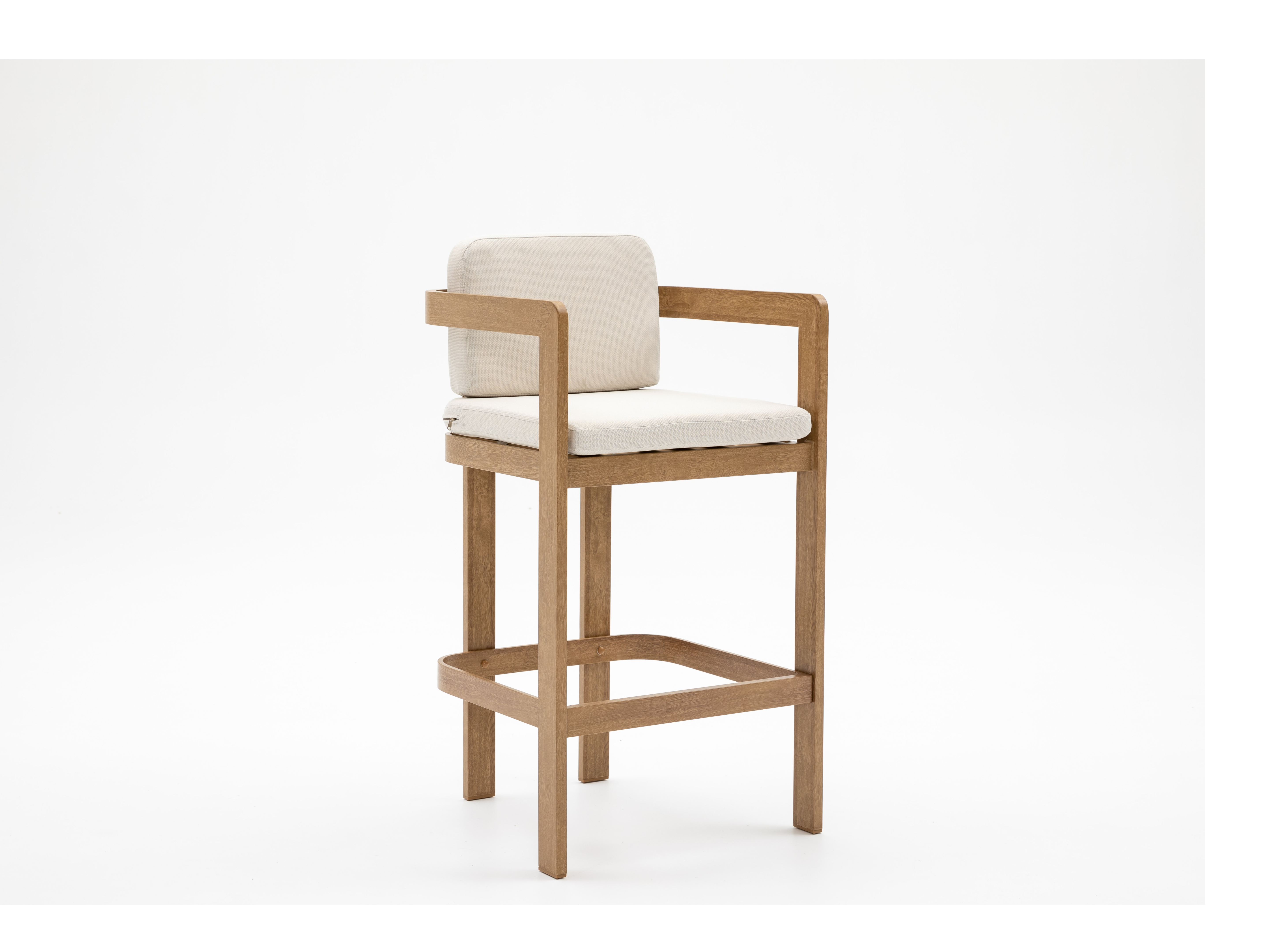 Balmain Oak Outdoor Bar Chair Set Of Two 3