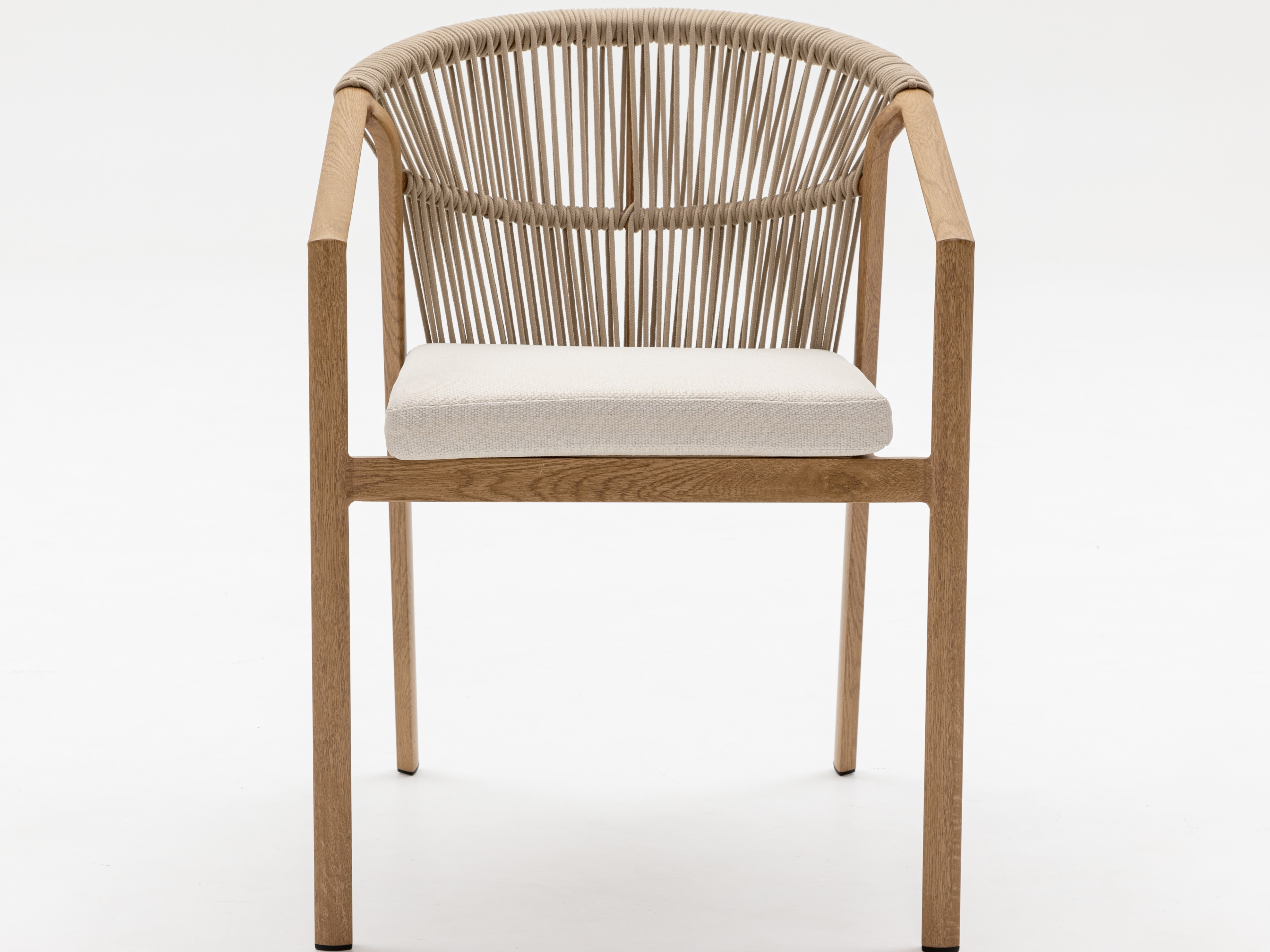 Kiama Oak Outdoor Rope Dining Chair Set Of 2 6