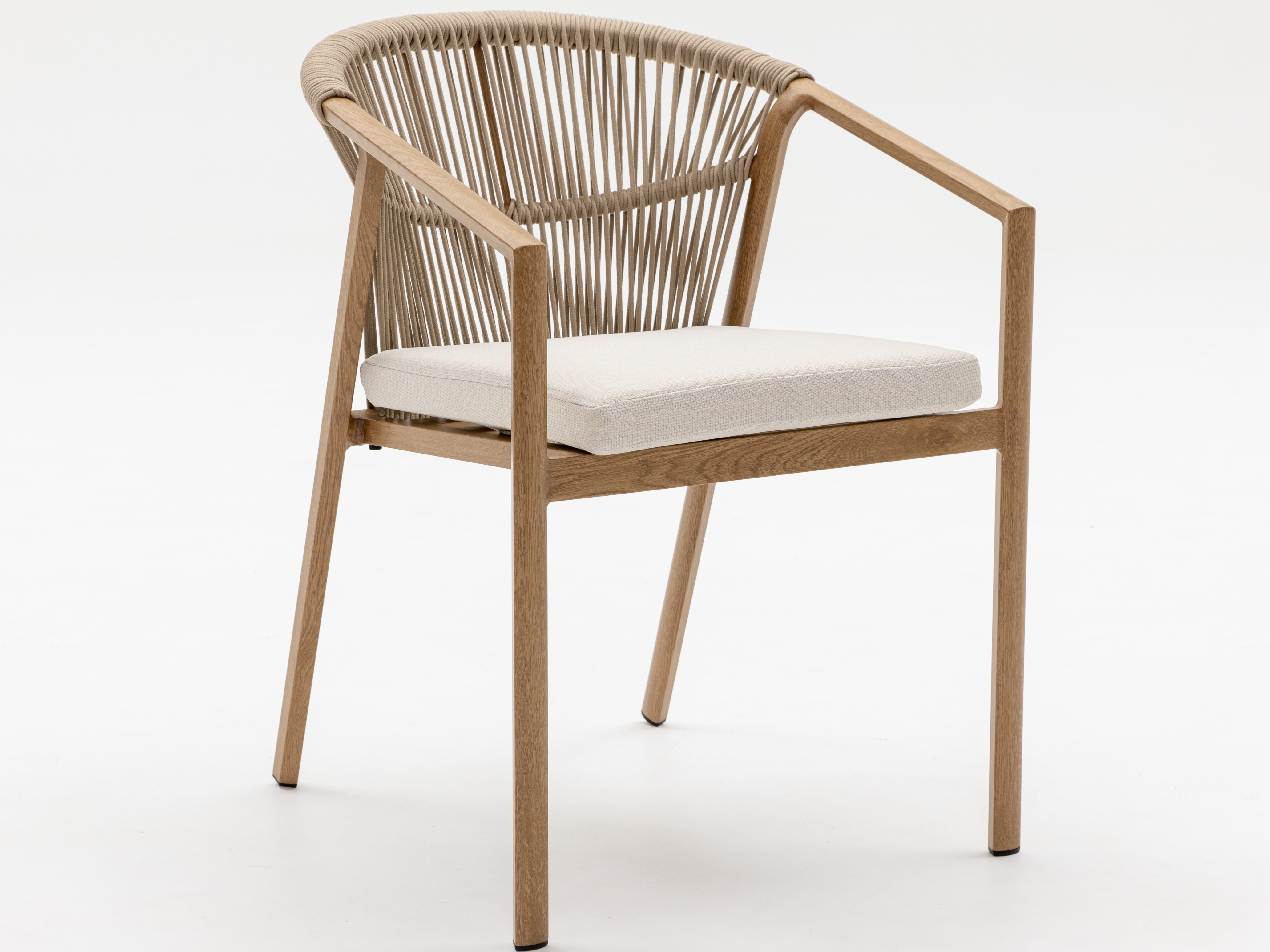 Kiama Oak Outdoor Rope Dining Chair Set Of 2 5