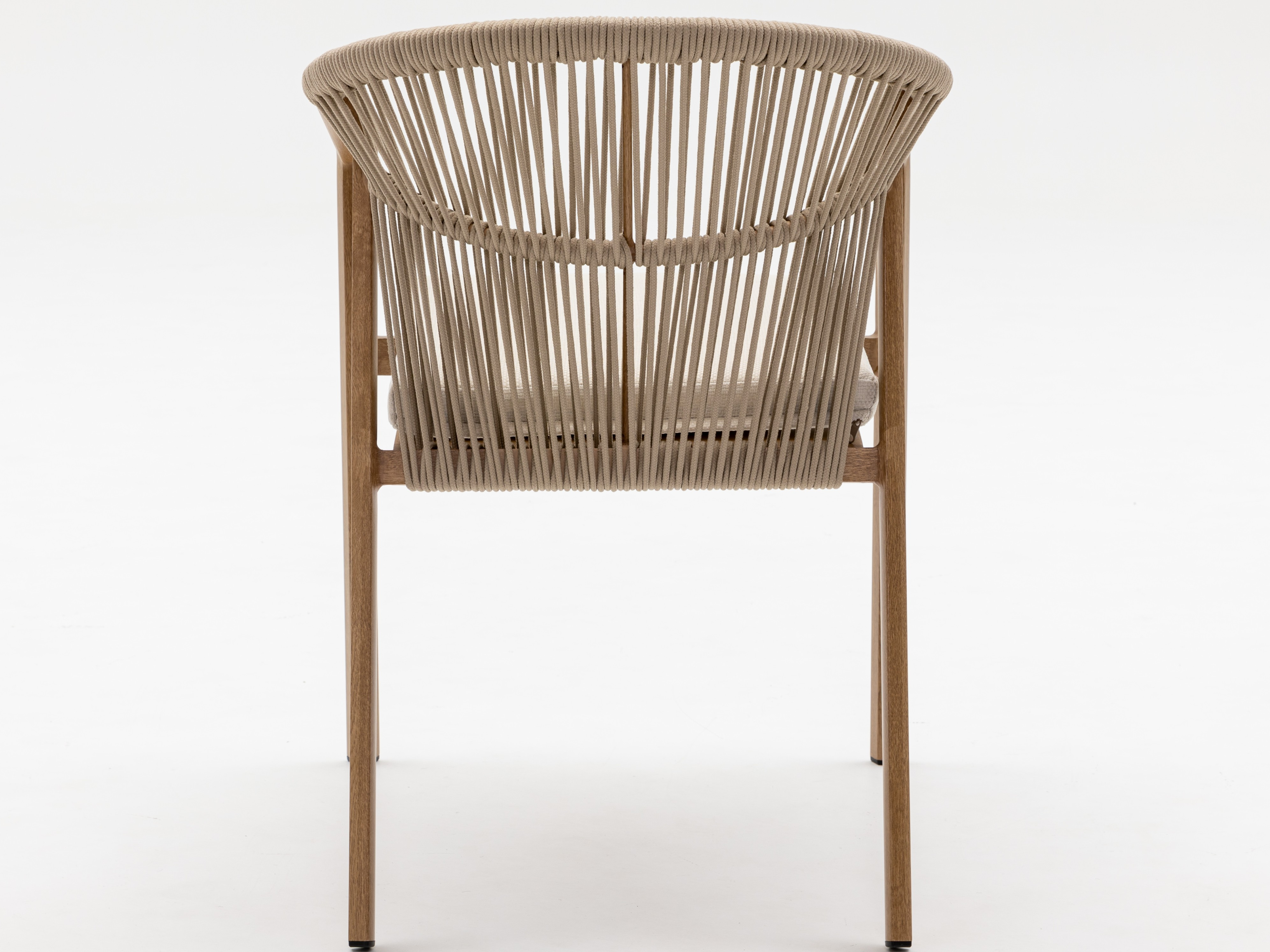 Kiama Oak Outdoor Rope Dining Chair Set Of 2 4