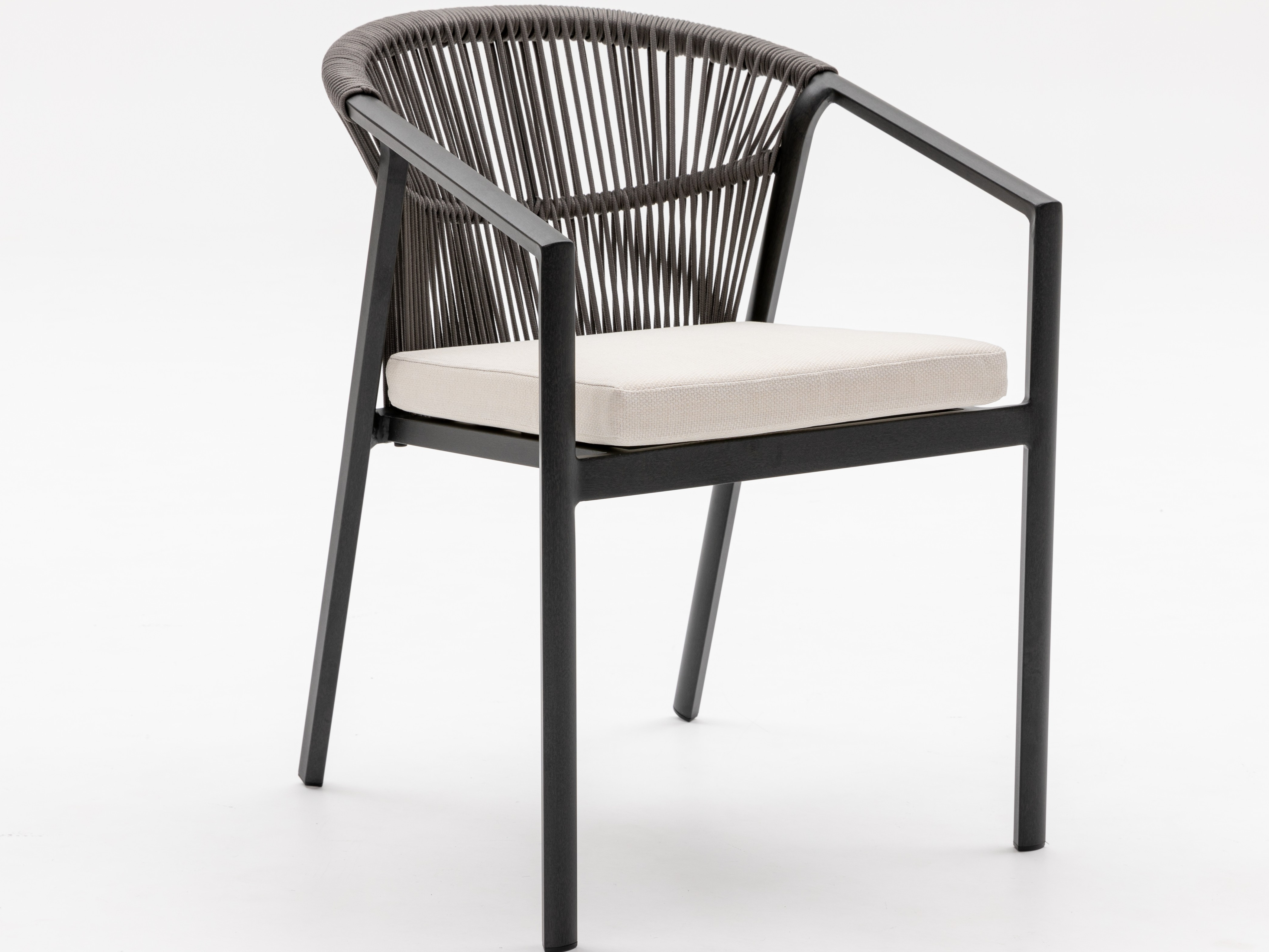 Kiama Ebony Outdoor Rope Dining Chair Set Of 2 7