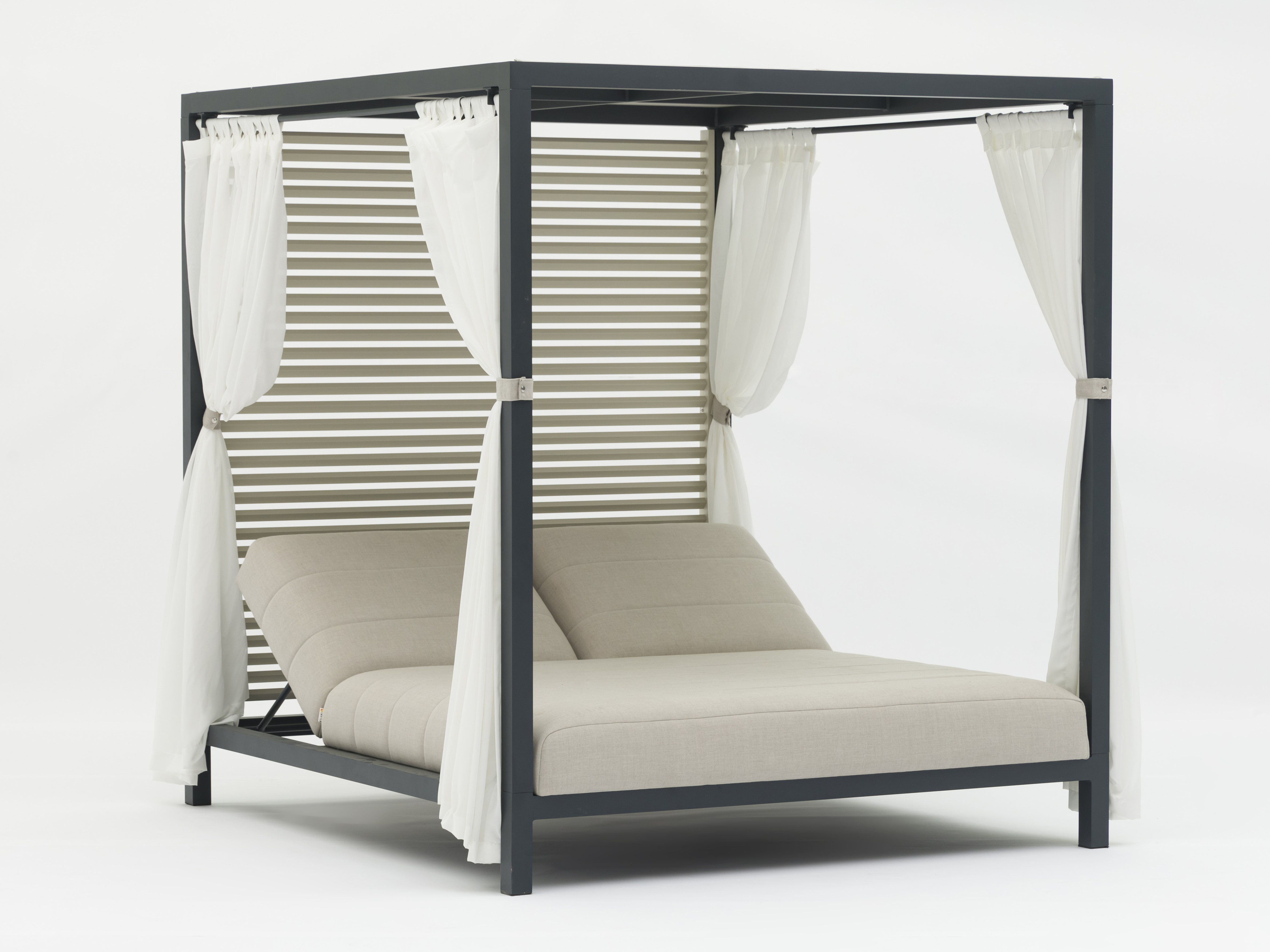 Bora Bora Cinza Outdoor Double Sunbed Gazebo 1