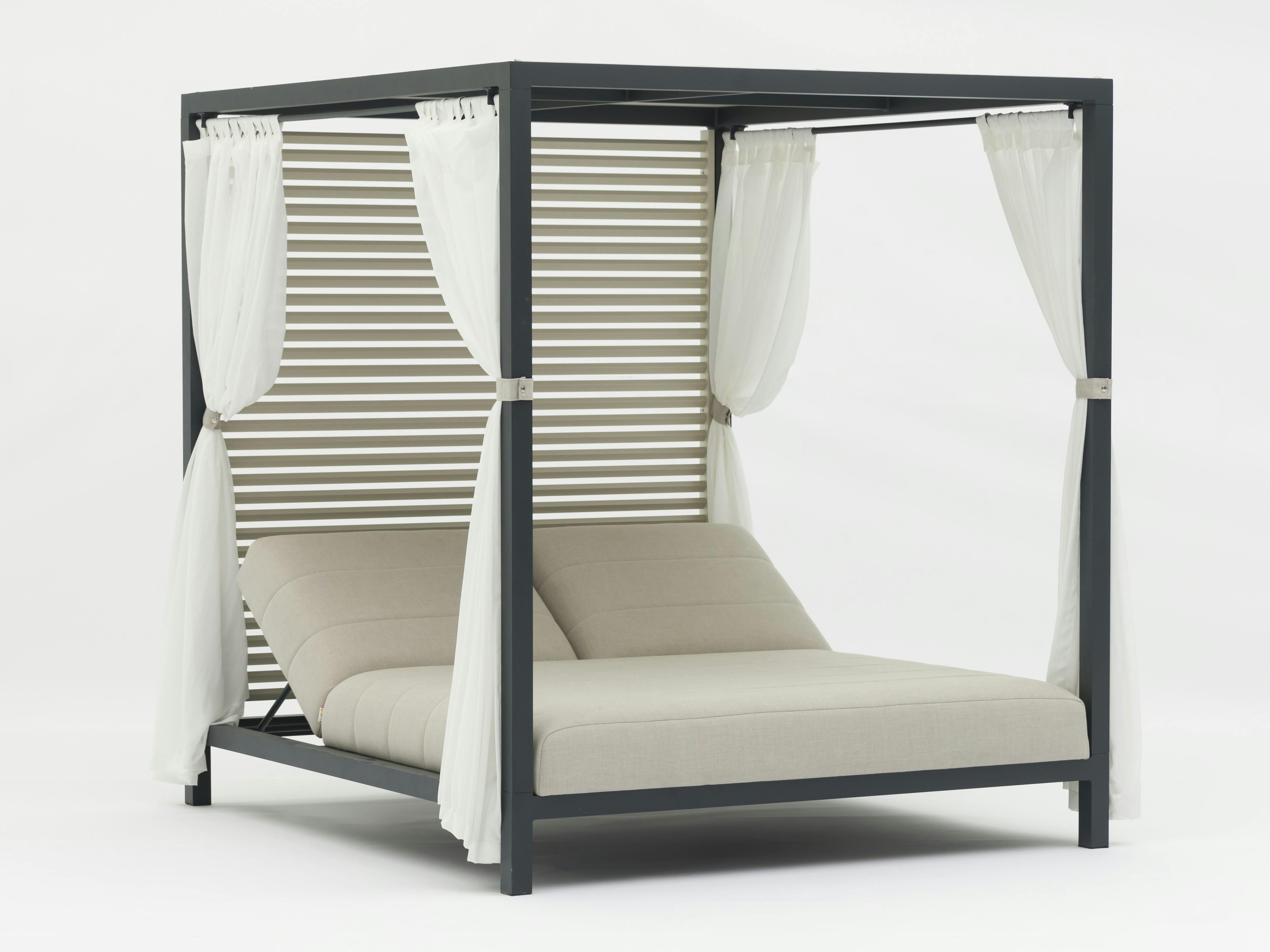 Bora Bora Cinza Outdoor Double Sunbed Gazebo