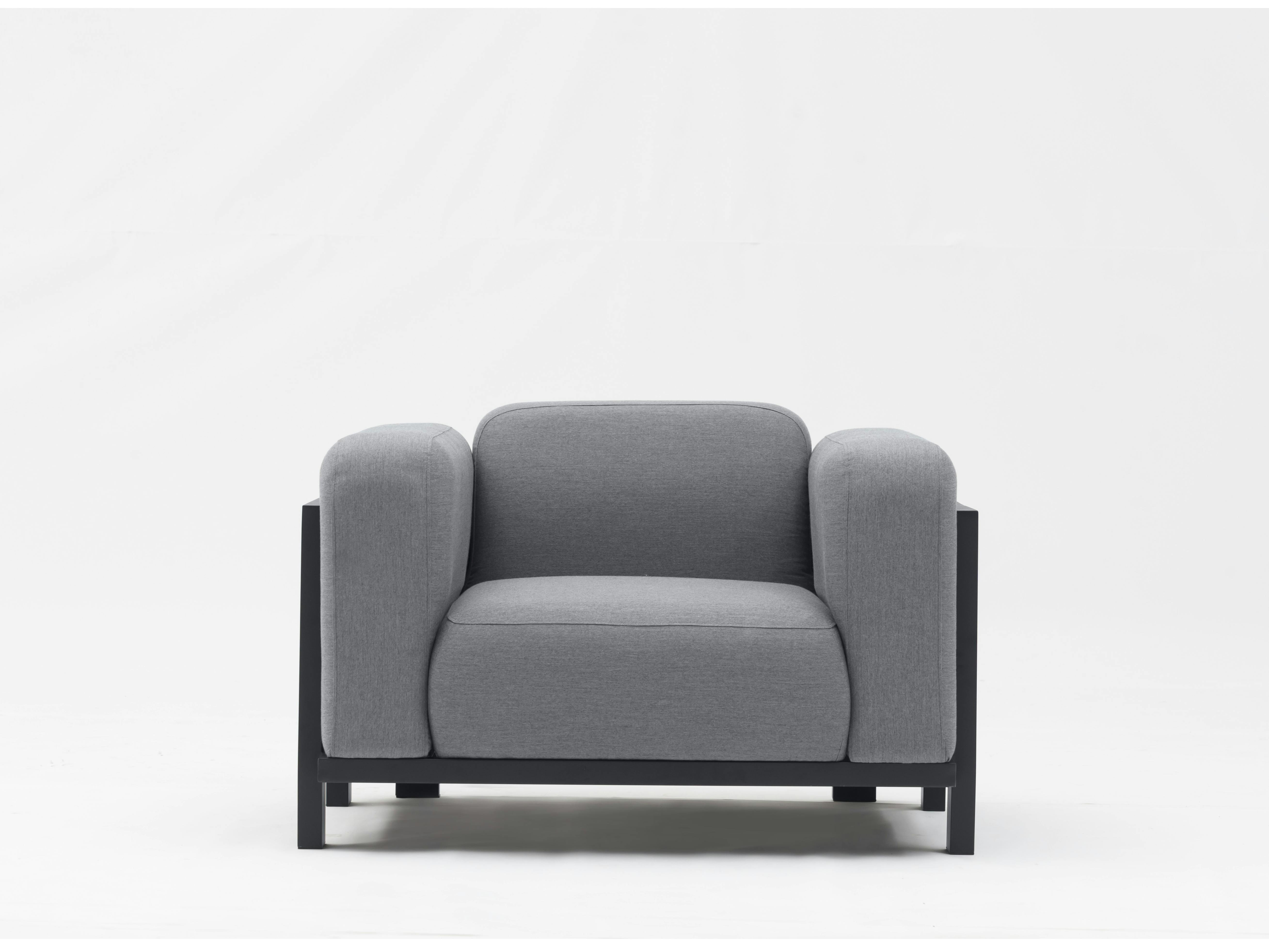Noosaville Black Outdoor Fabric Armchair