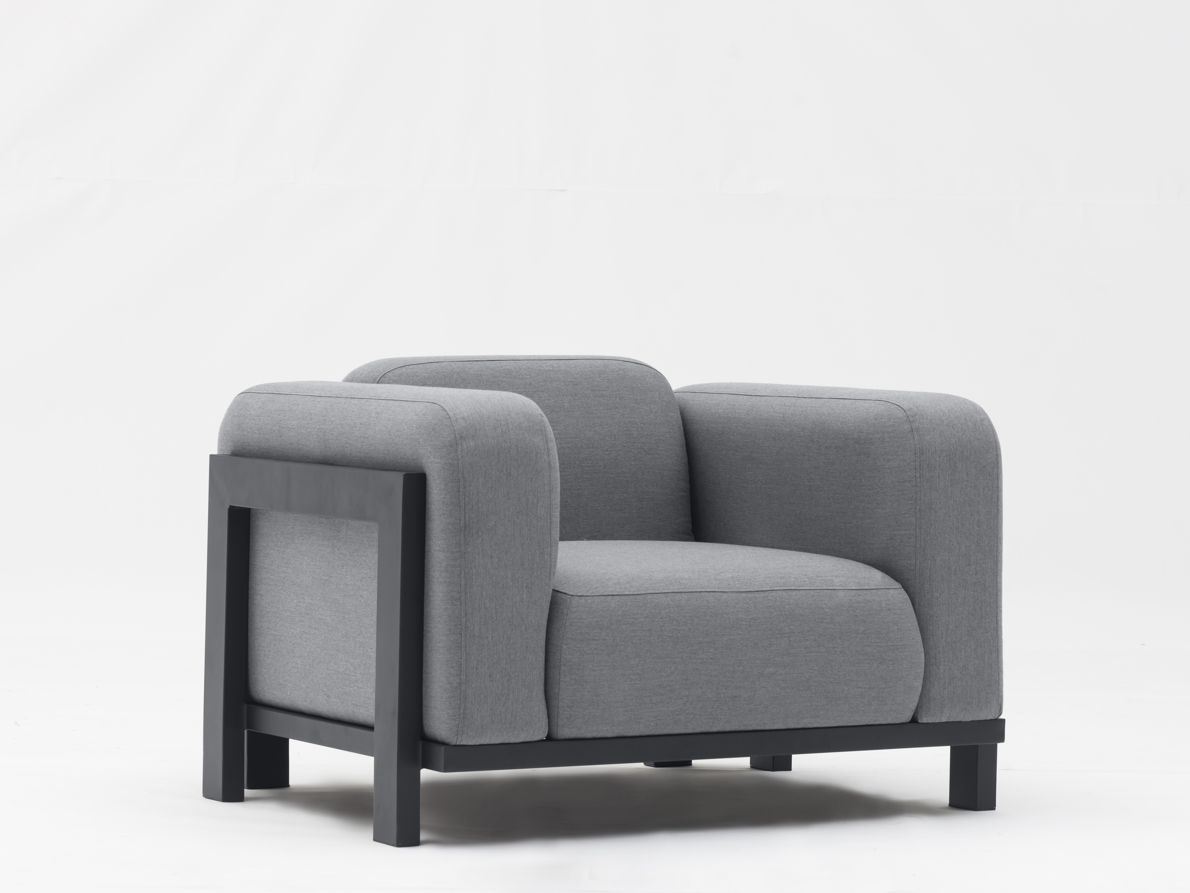 Noosaville Black Outdoor Fabric Armchair 2