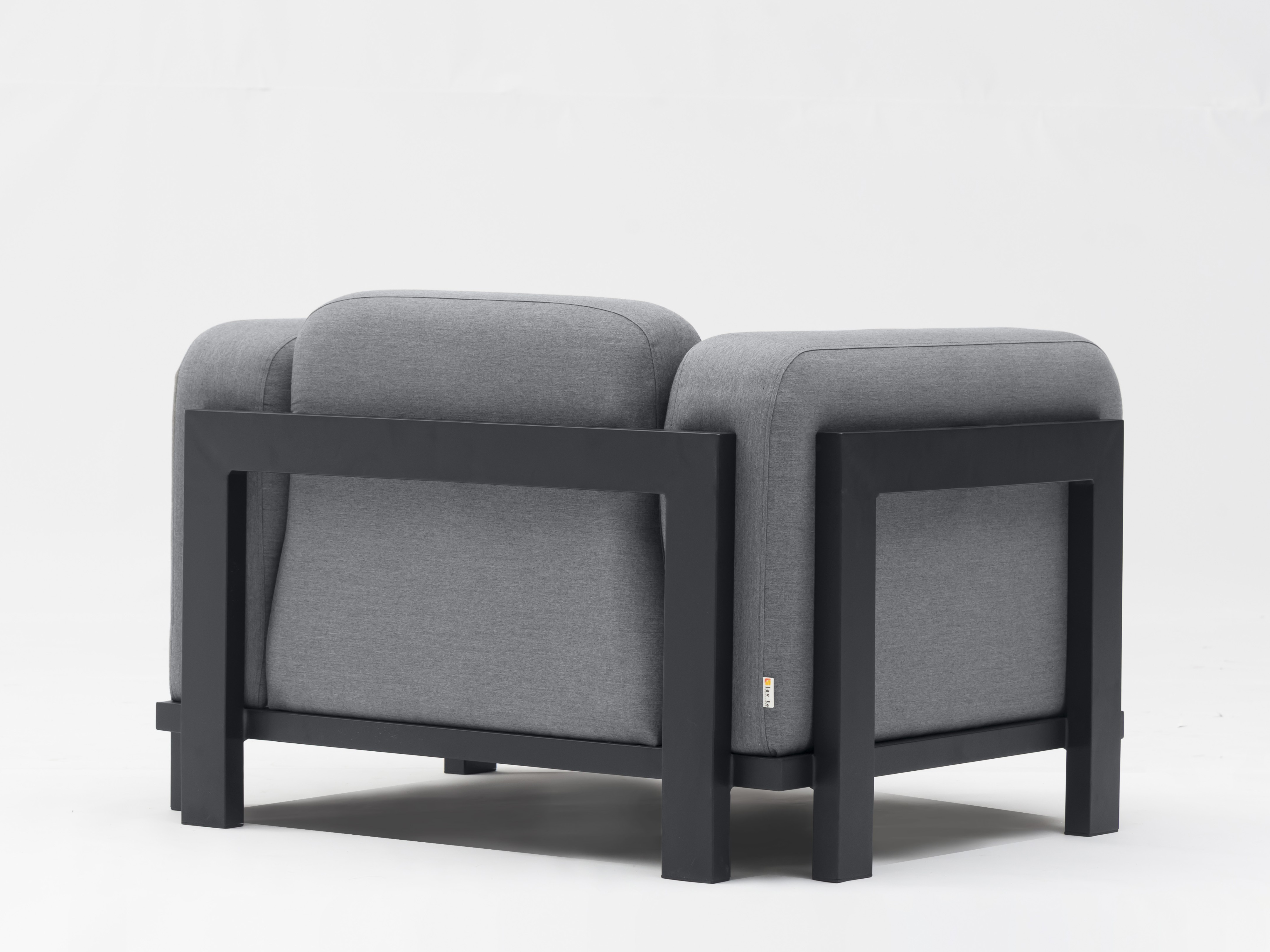 Noosaville Black Outdoor Fabric Armchair 5