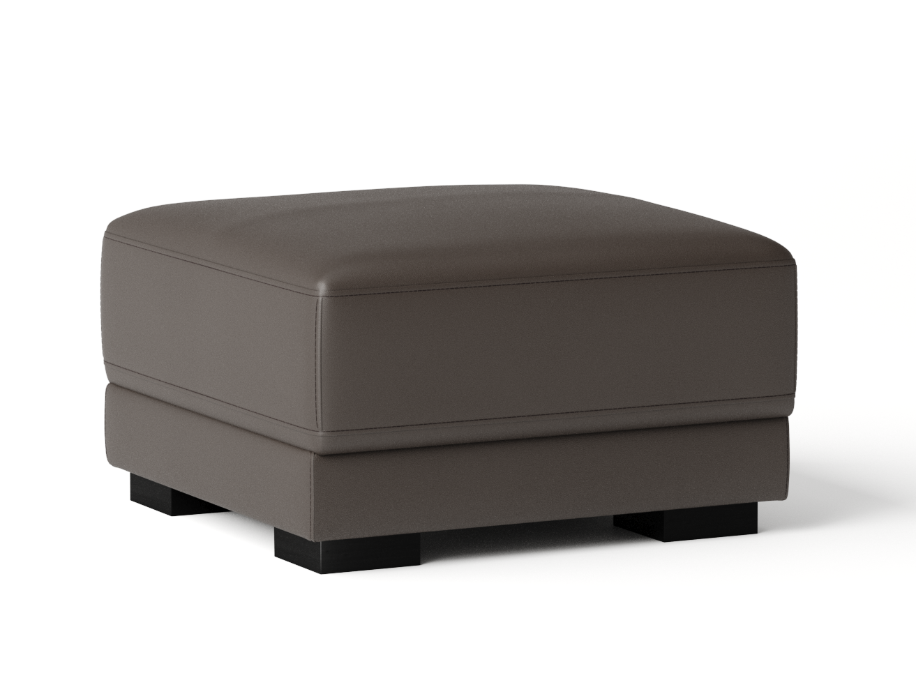 Volante Leather Ottoman 75x75x45
