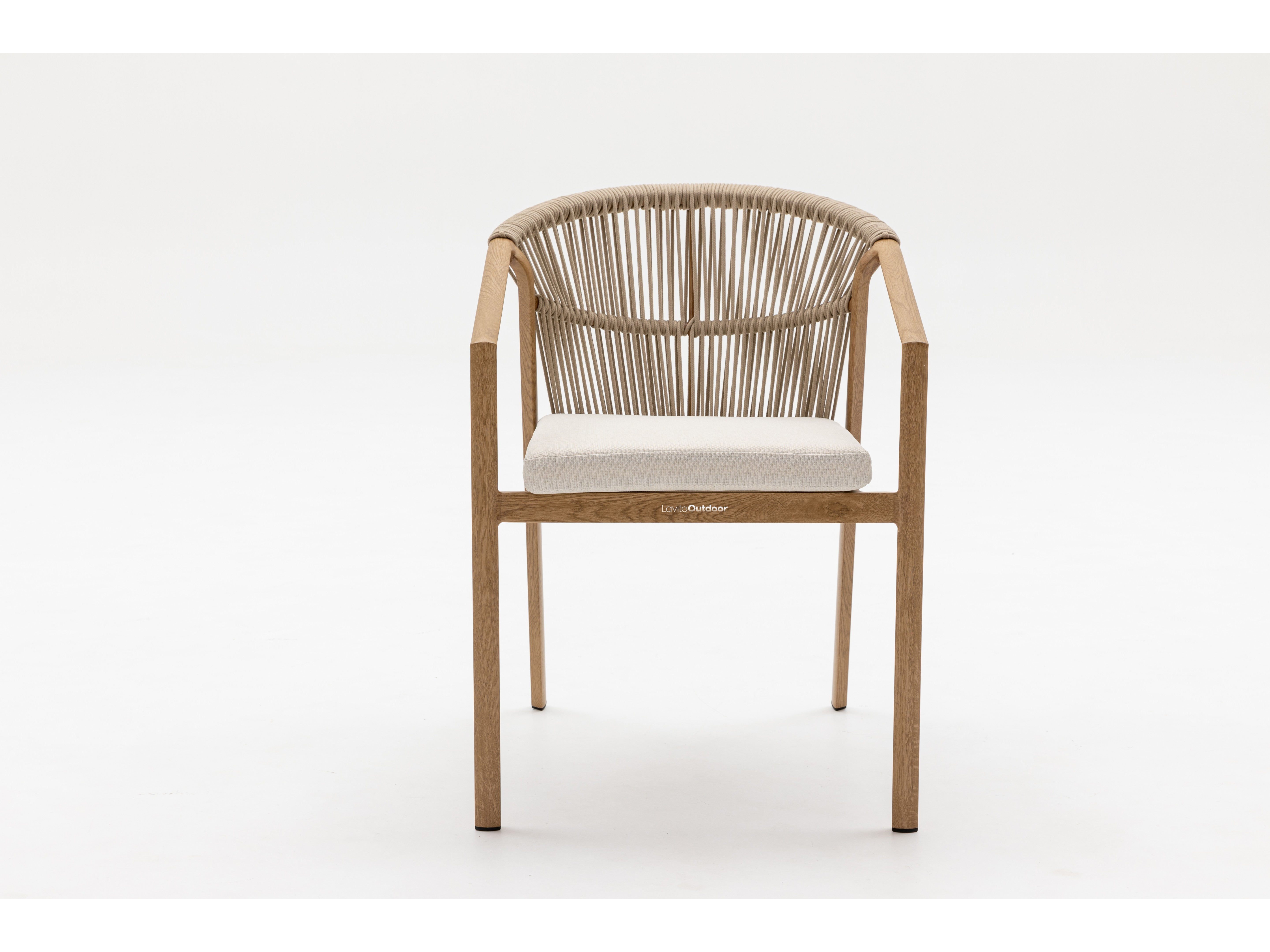 Kiama Oak Outdoor Rope Dining Chair Set Of 2