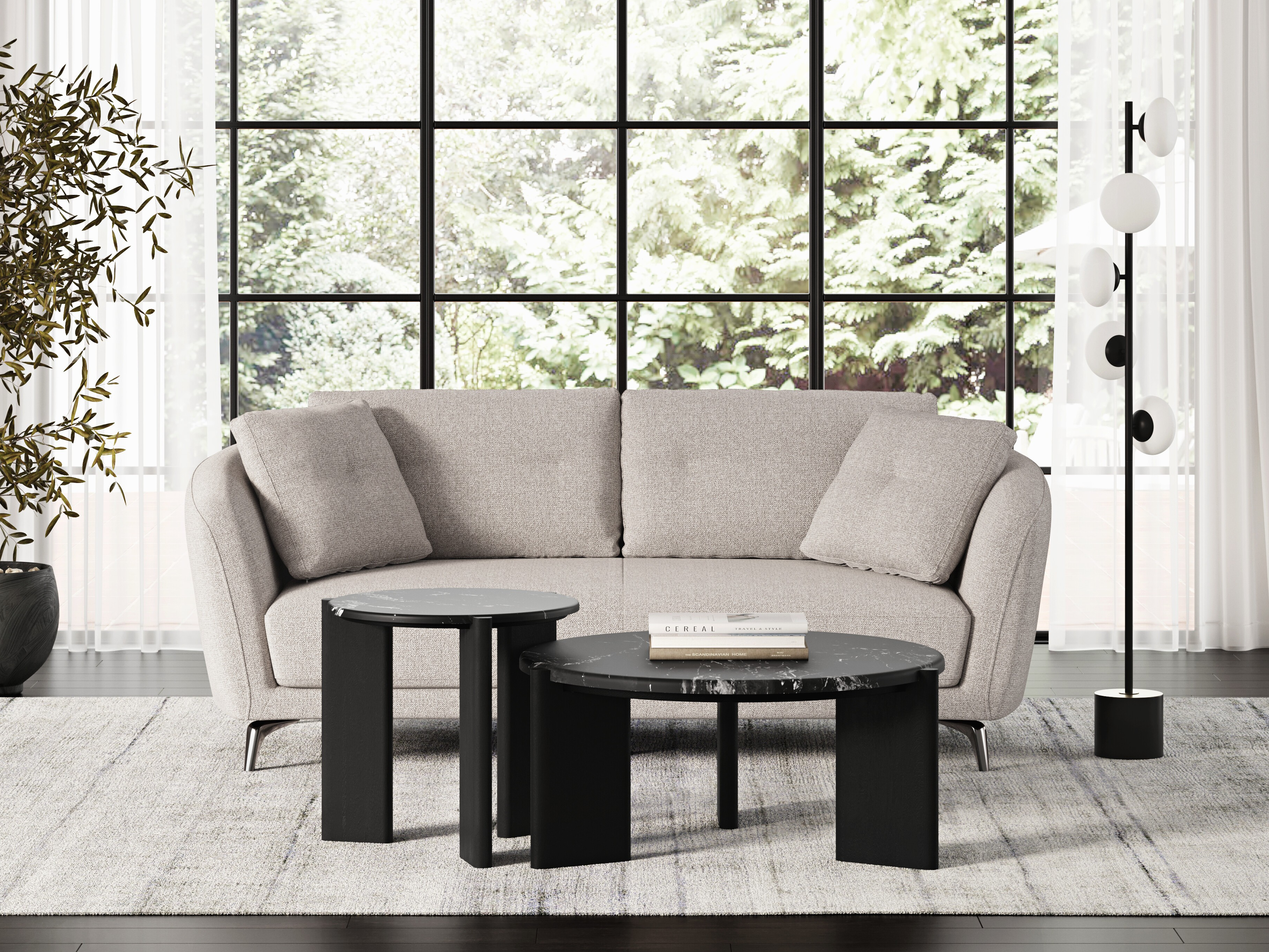 Velora Fabric Two Seat Sofa 1