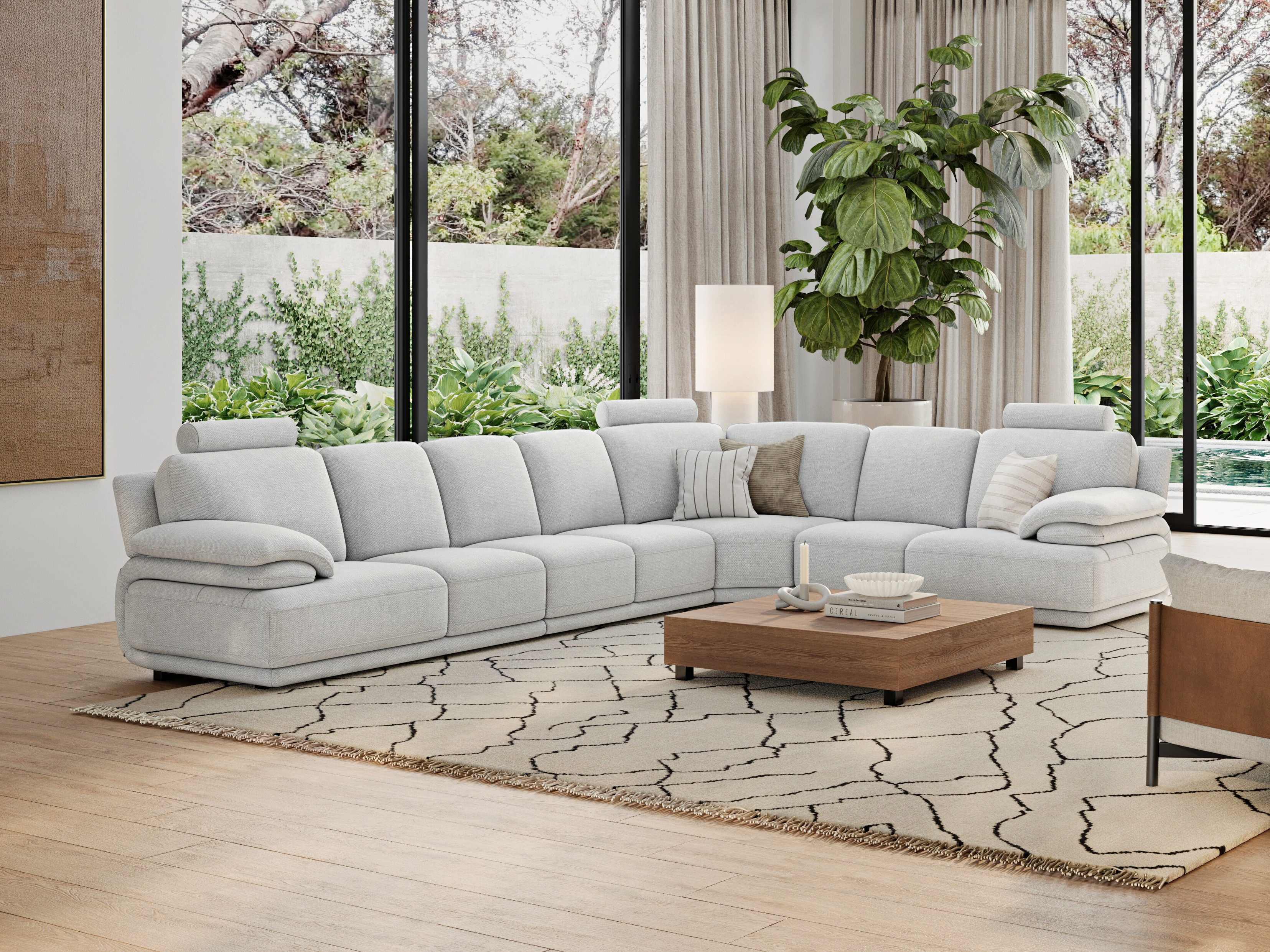 Juliet Fabric Corner Lounge Option C