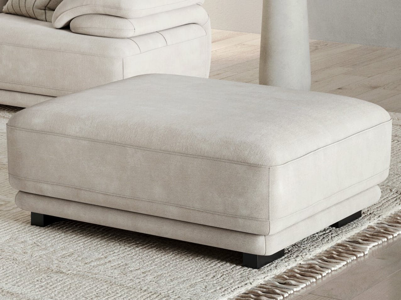 Juliet Fabric Ottoman 100x100x45