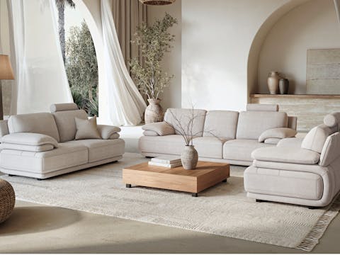 Juliet Fabric Sofa Suite 3 + 2 + 1