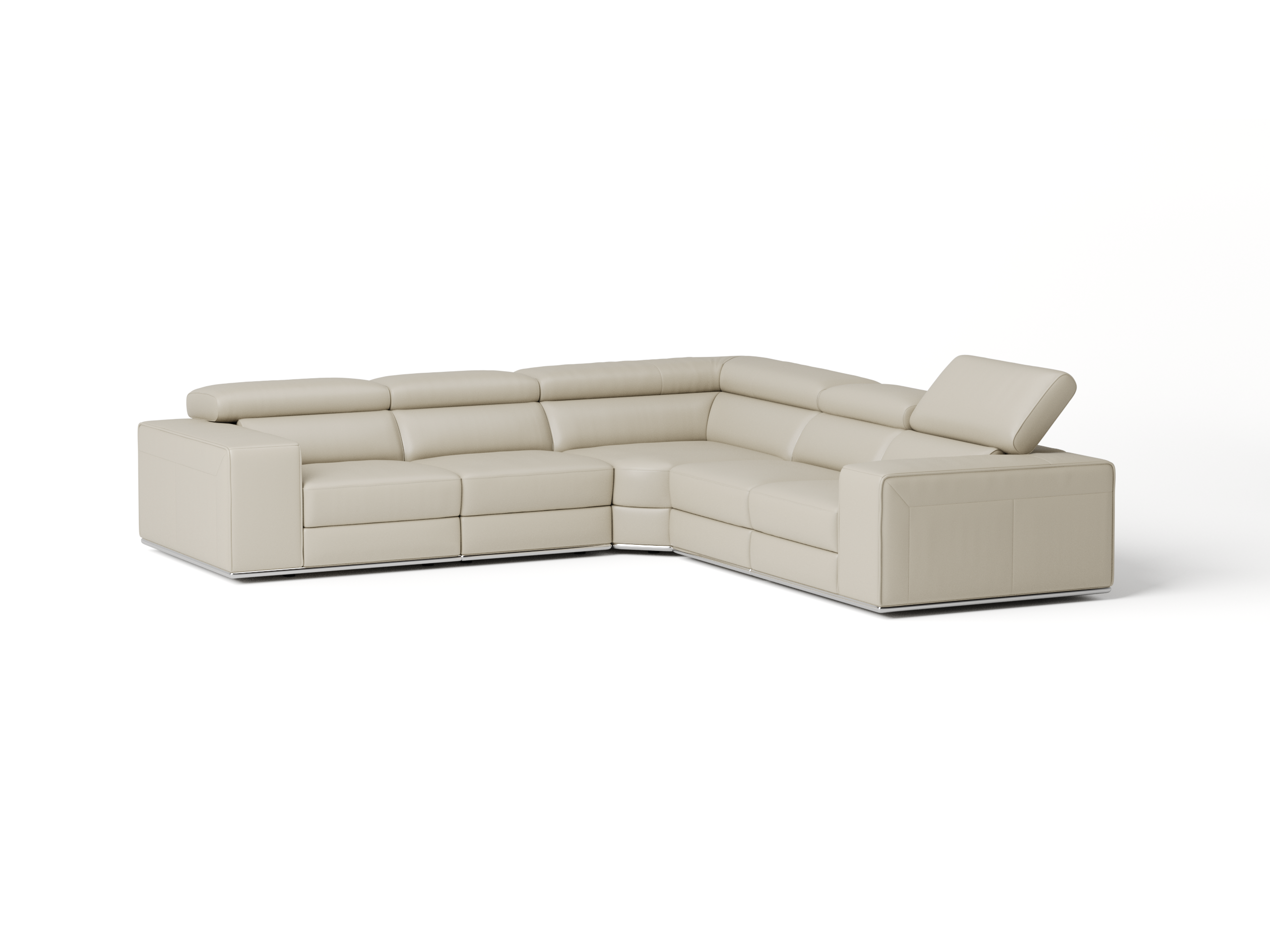 Lorenzo Leather Corner Lounge Option A