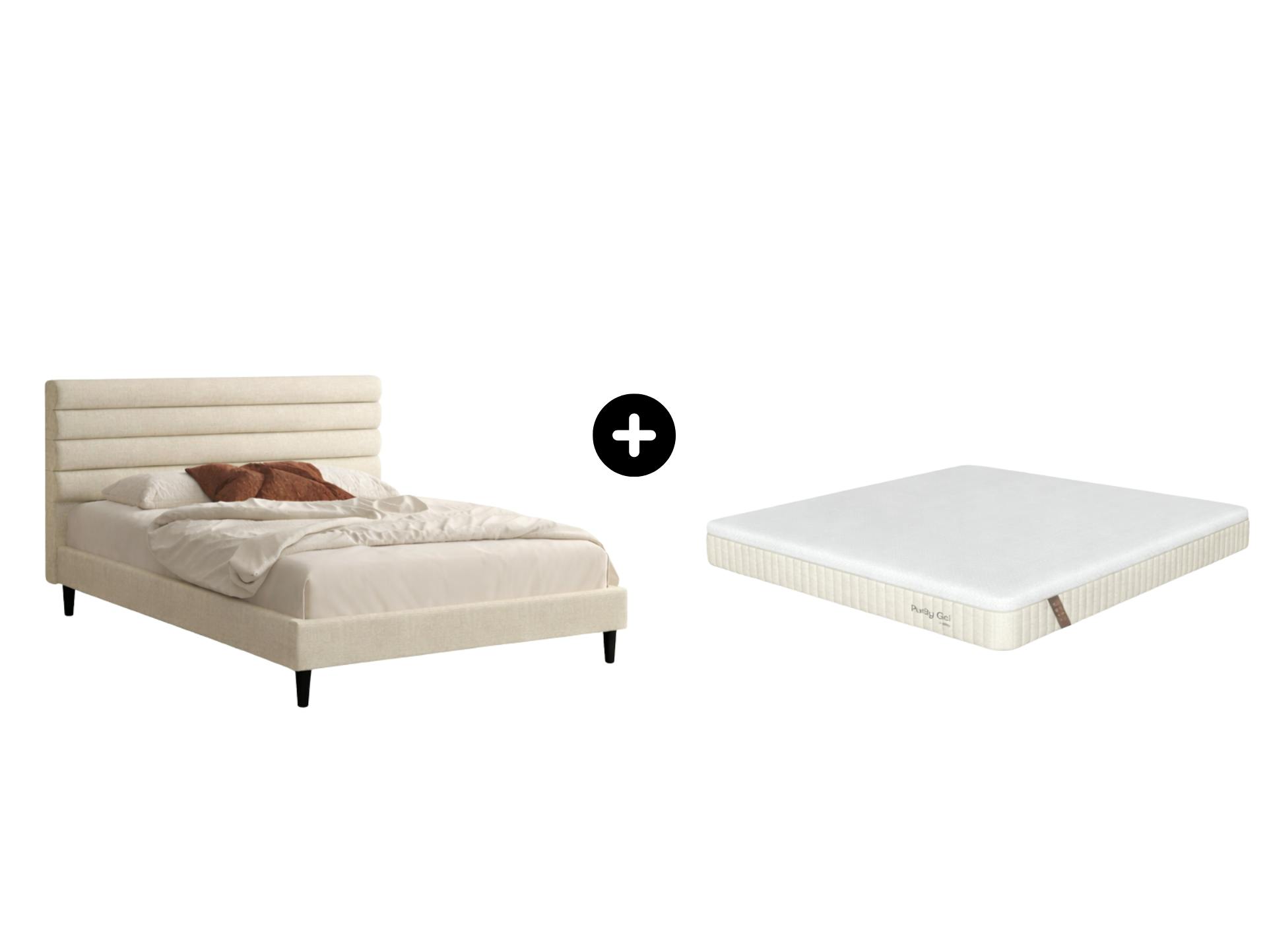 Purity Frisian Bed Frame with Gel Mattress Queen