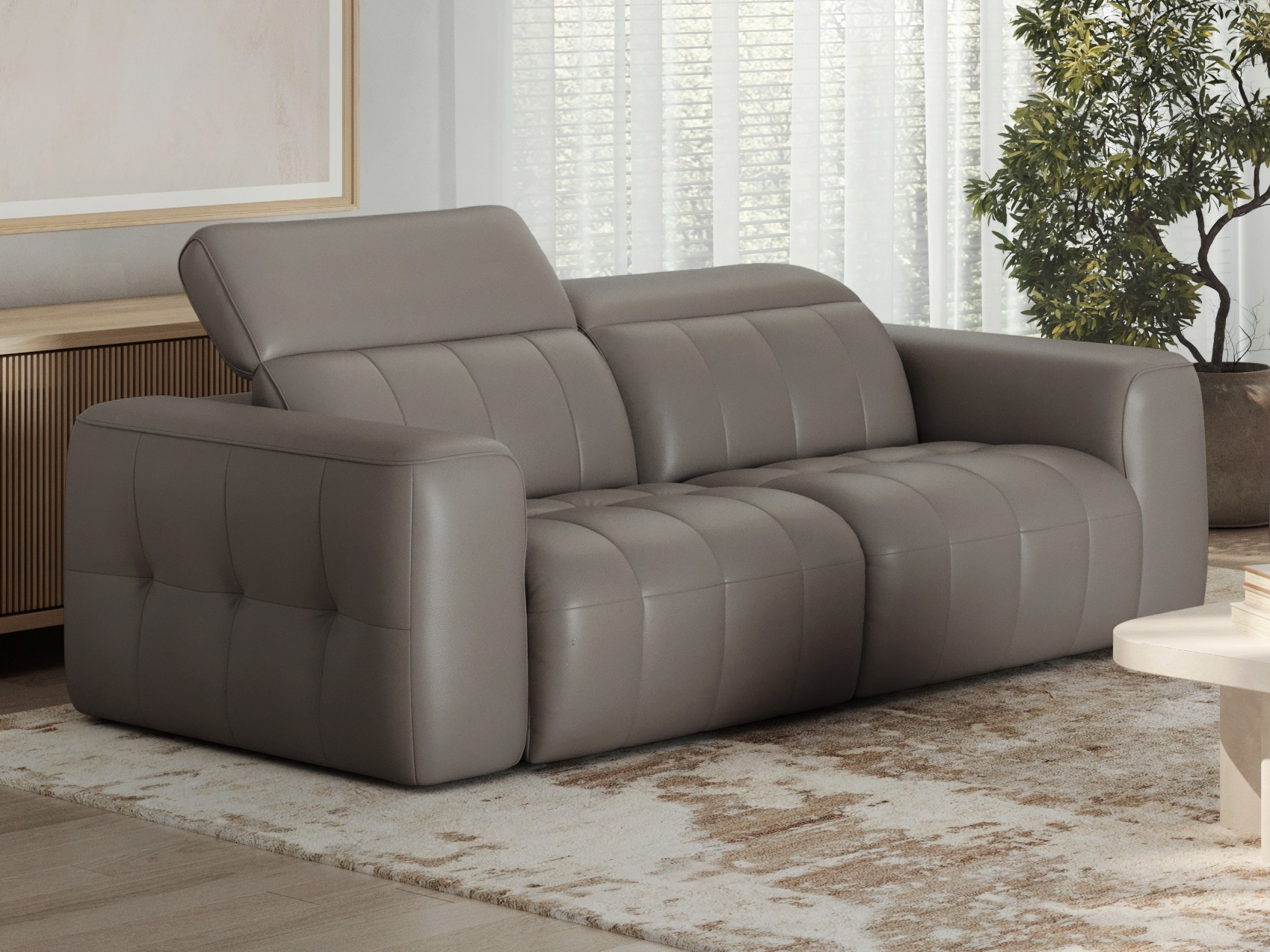 Avalon Leather Recliner Two Seat Sofa 1