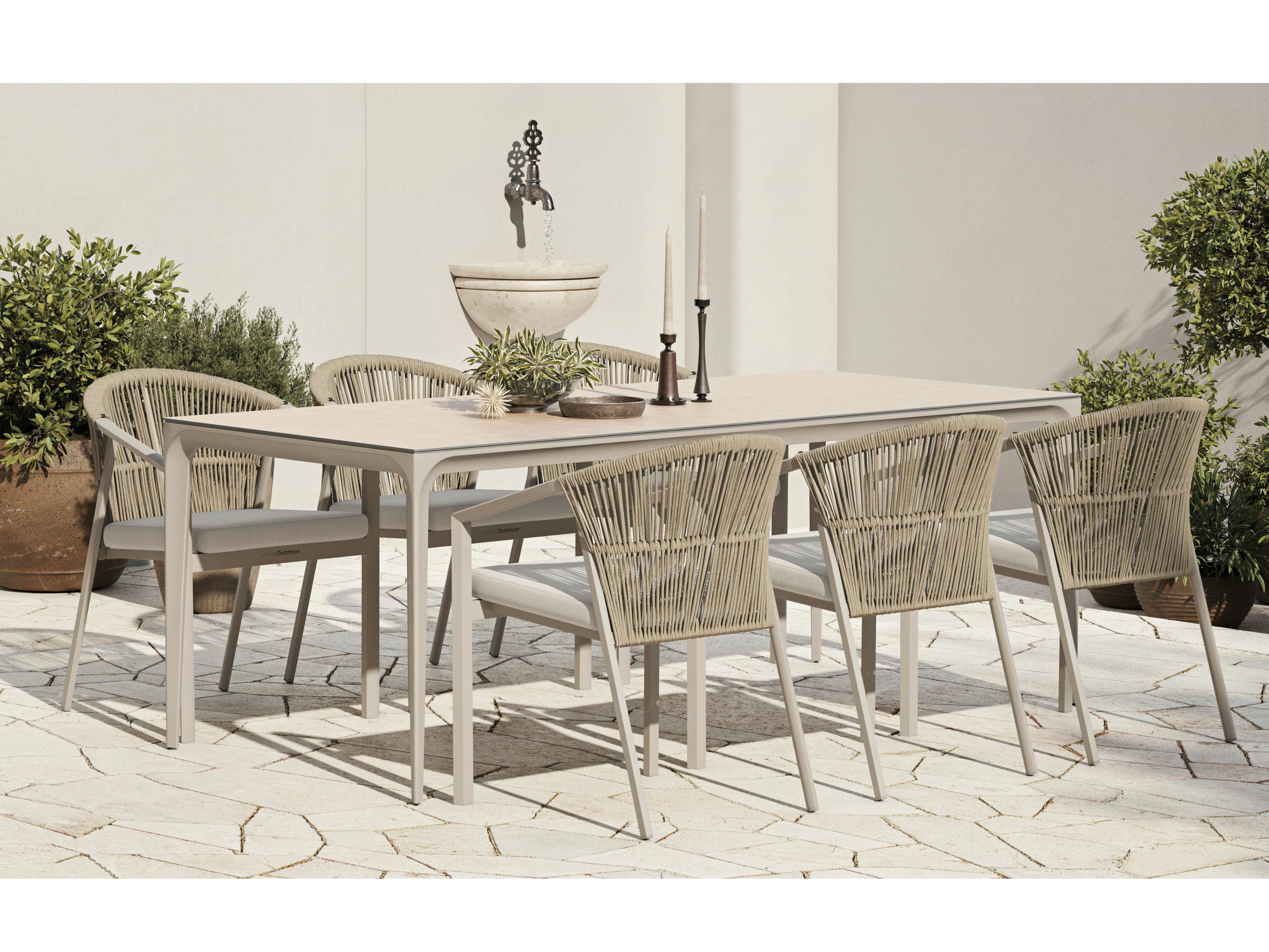 Kiama Mocha 7-piece Outdoor Dining Set