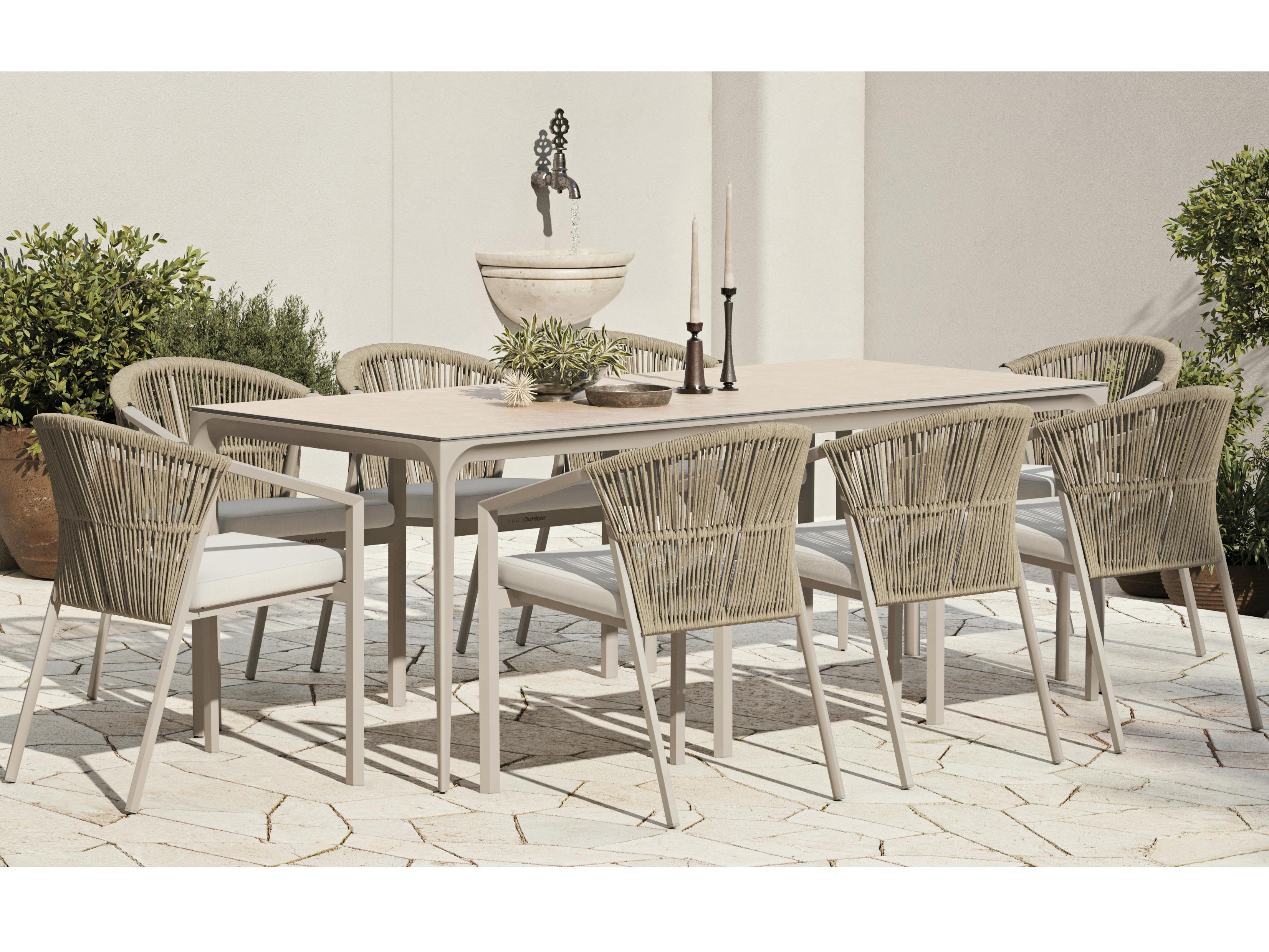 Kiama Mocha 9-piece Outdoor Dining Set