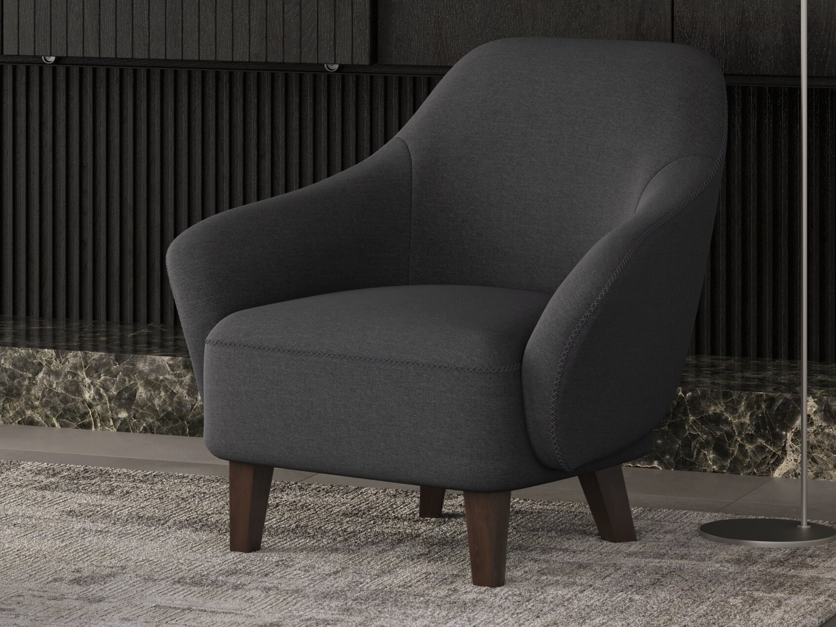 Pout Fabric Accent Chair 2