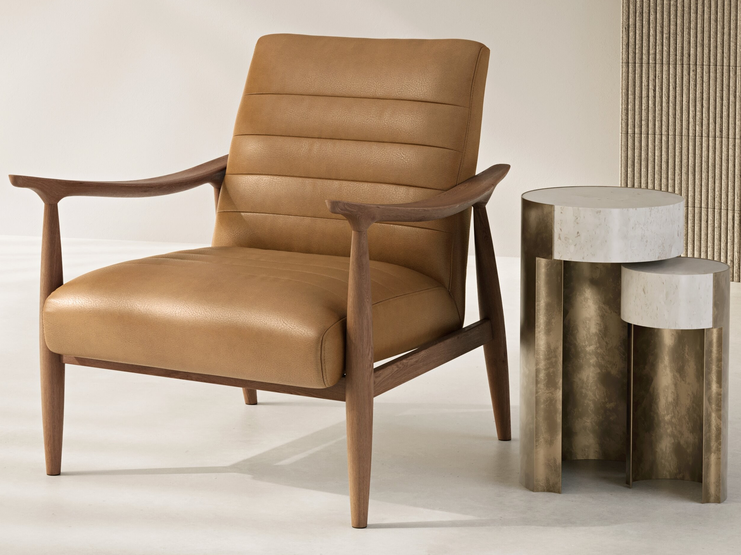 Drift Leather Accent Chair 2