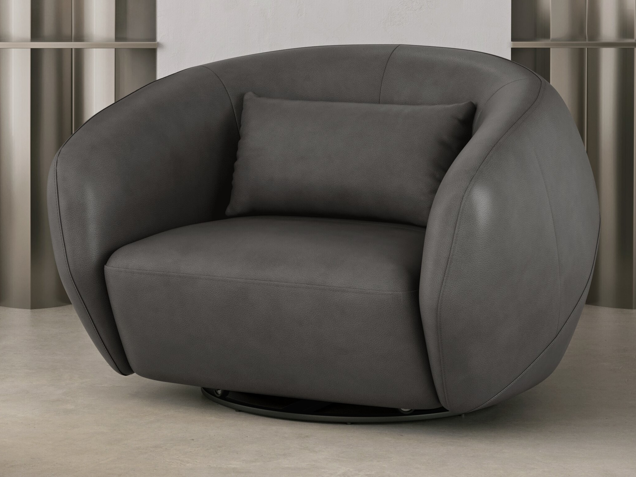 Sway Leather Swivel Chair 1