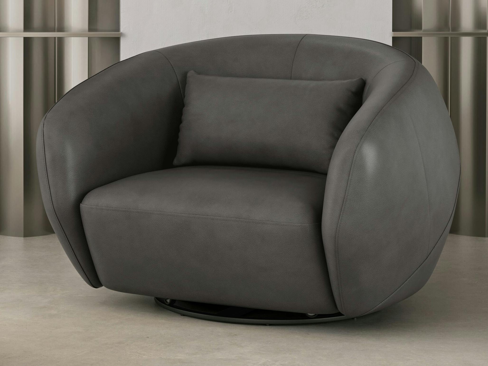 Sway Leather Swivel Chair