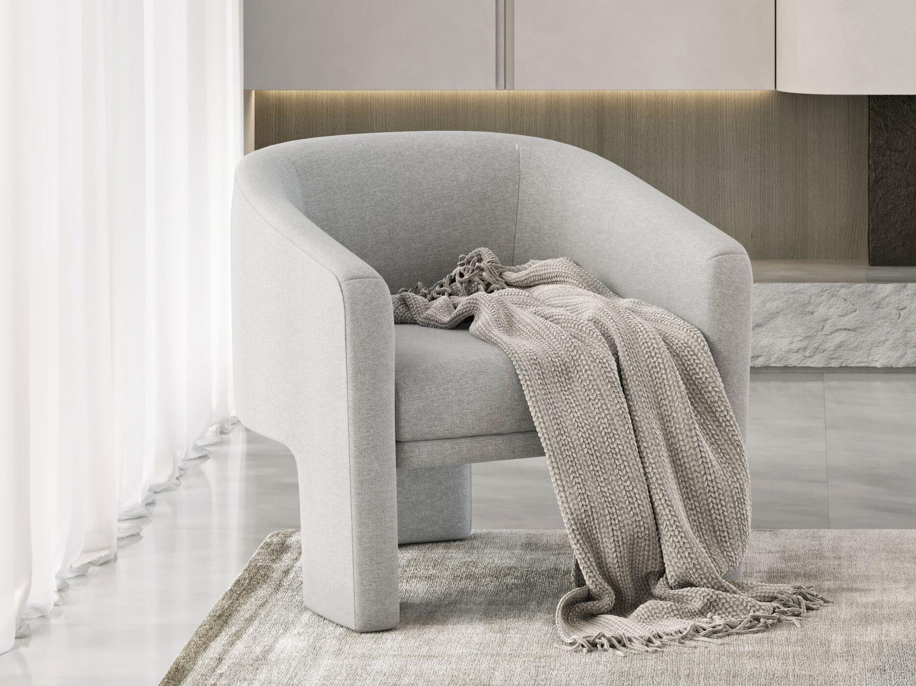 Cue Fabric Accent Chair 1