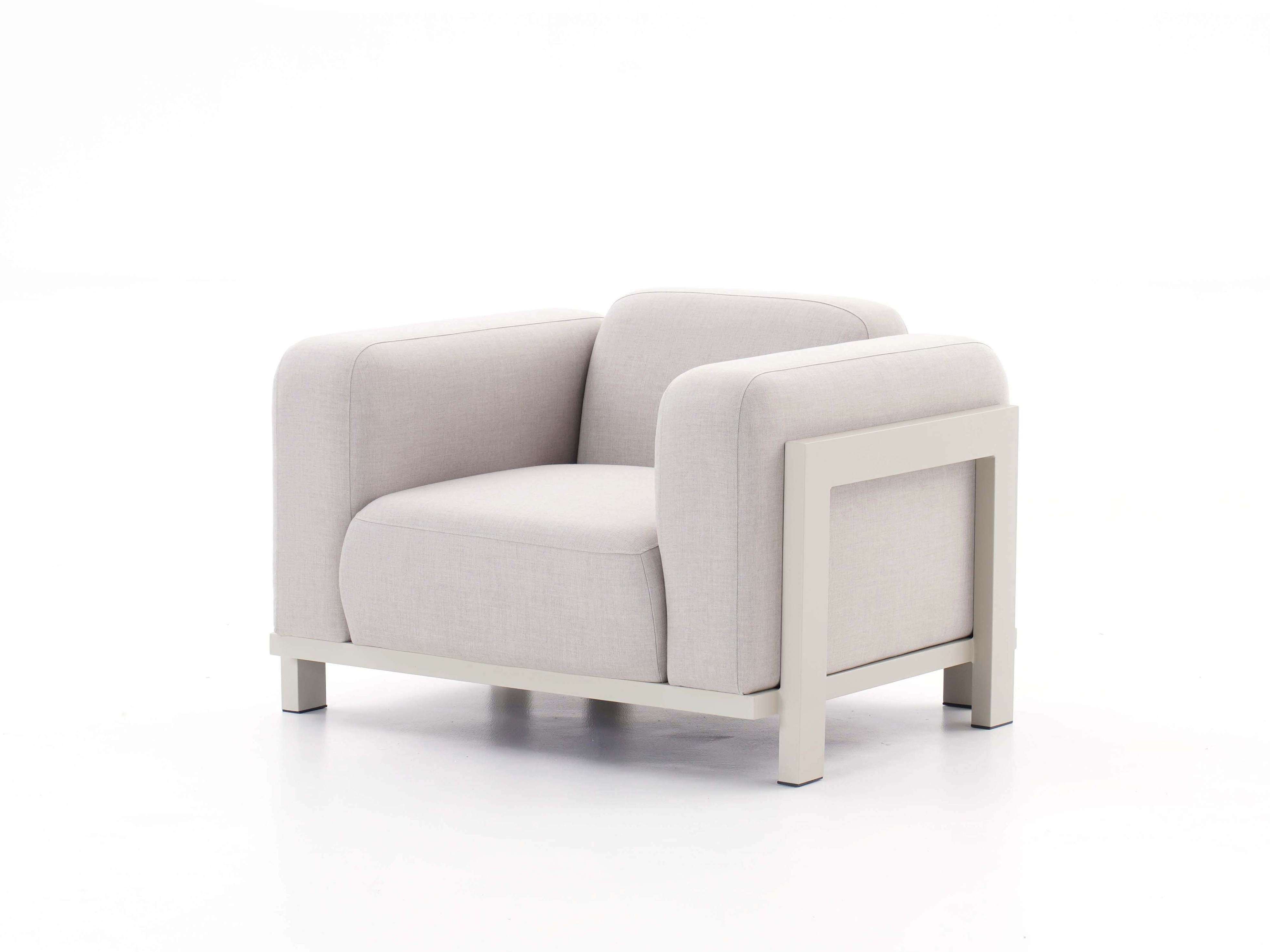 Noosaville Beige Outdoor Fabric Armchair 2