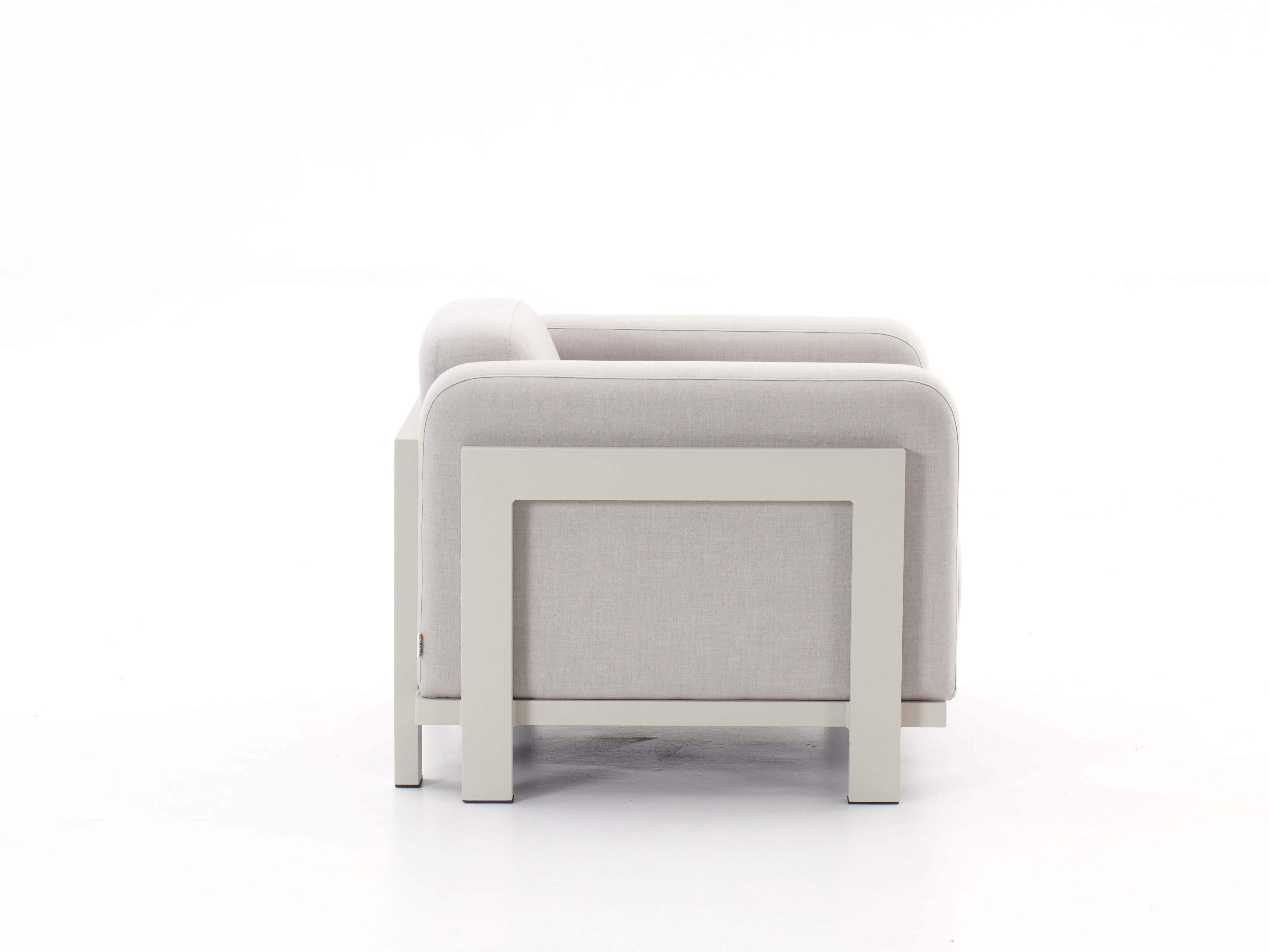 Noosaville Beige Outdoor Fabric Armchair 4