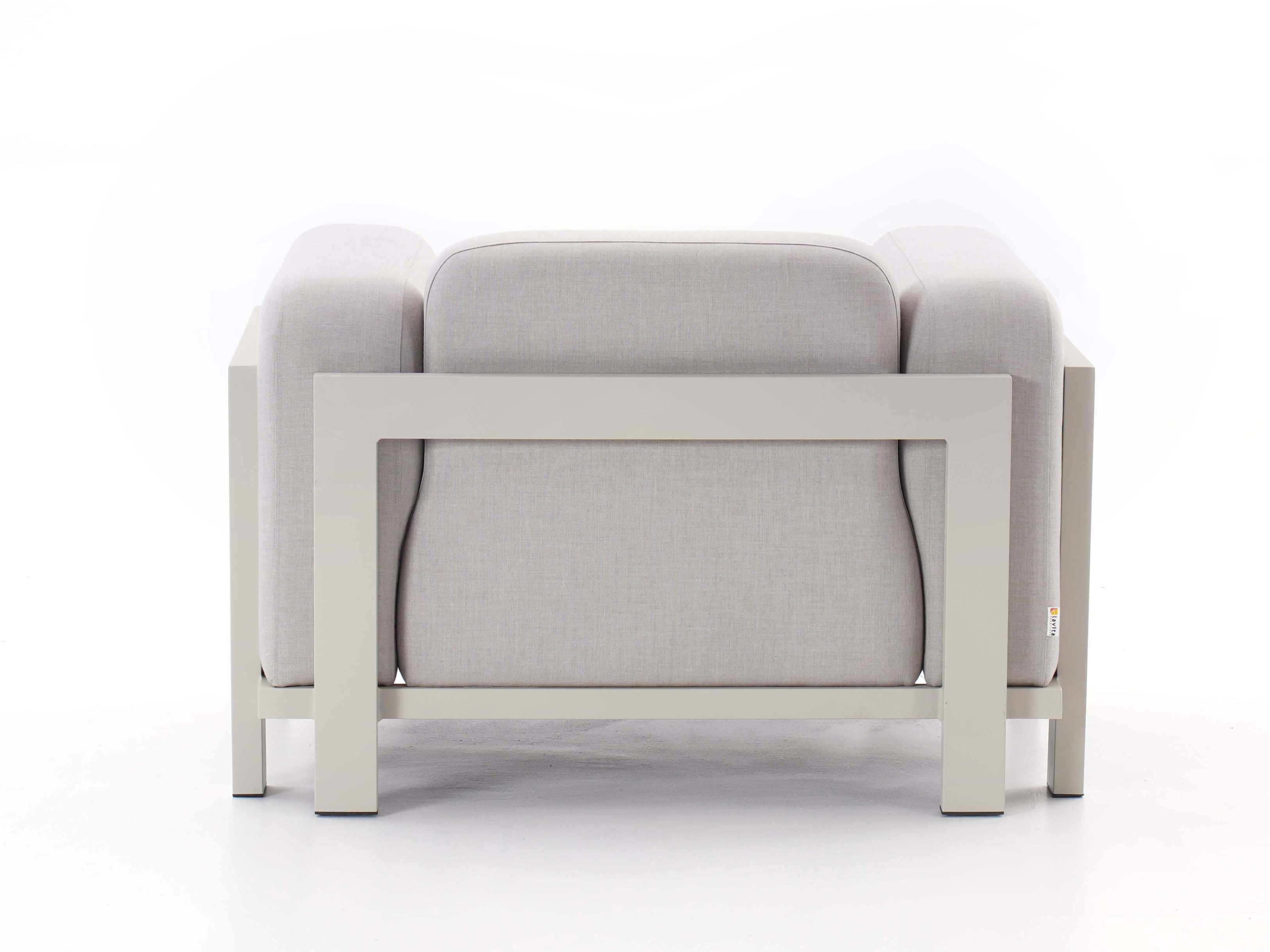 Noosaville Beige Outdoor Fabric Armchair 7