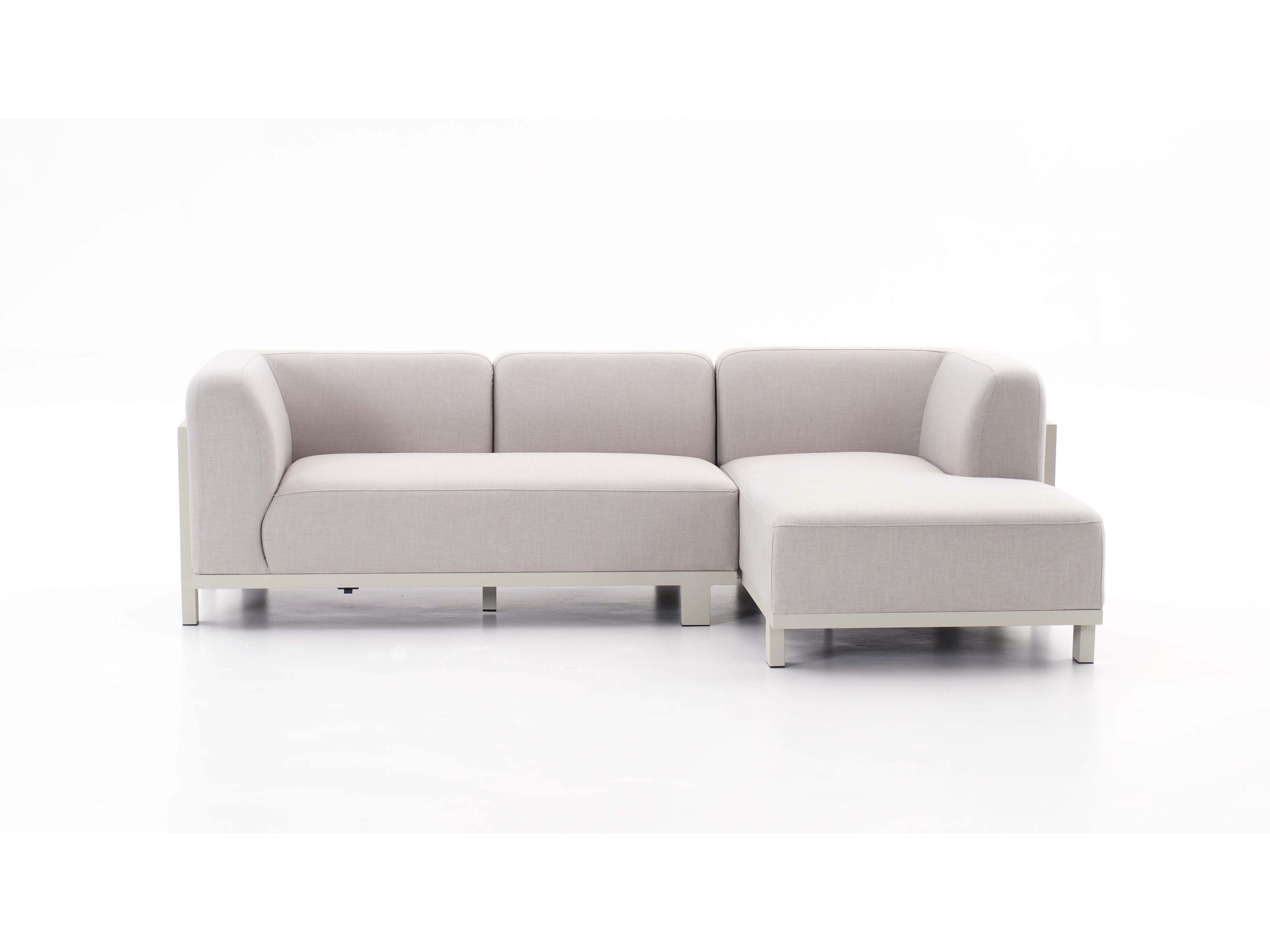 Noosaville Beige Outdoor Chaise Lounge 1